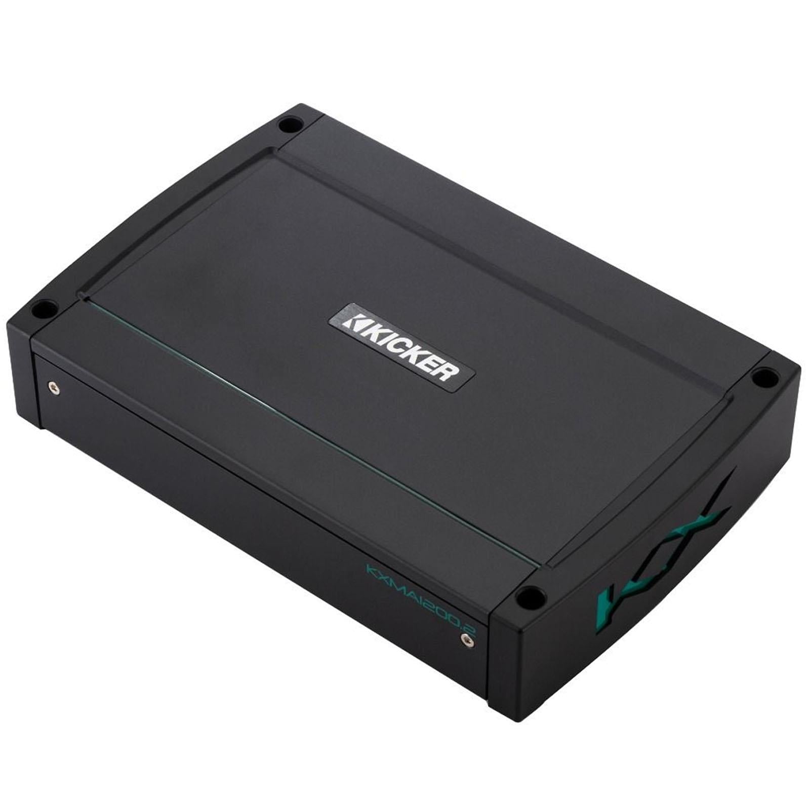 Kicker KA48KXMA12002 - 1200W 2-Channel Class D Marine Amp Amplifier