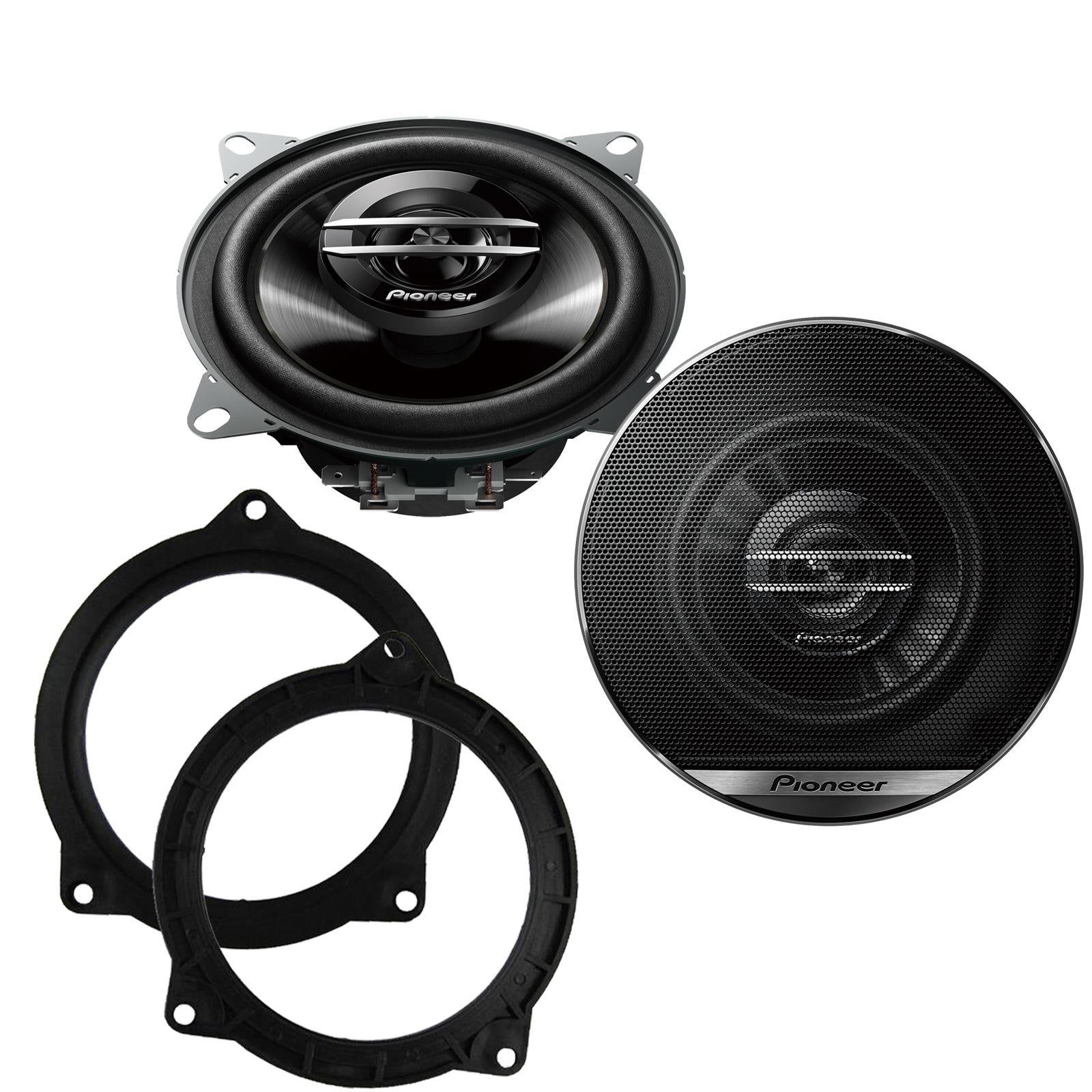 Pionner TS-G1020F 100mm/10cm/4" 2-Way Coaxial Car speakers (Per Pair Max 420|60 watts RMS) Fits BMW 5-Series 2011-17