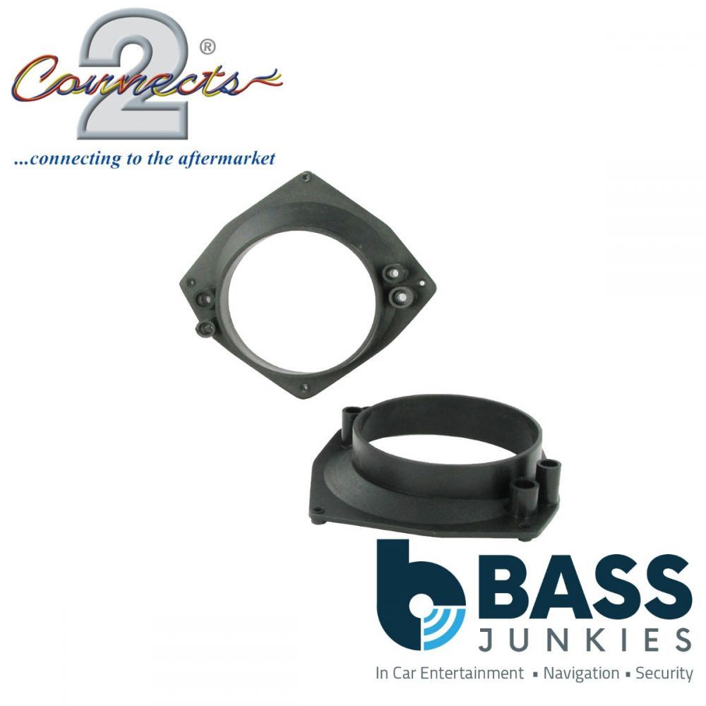 Connects2 CT25FT03 - Fiat Punto 130mm 5.25" Rear Hatch Car Speaker Adapter Brackets