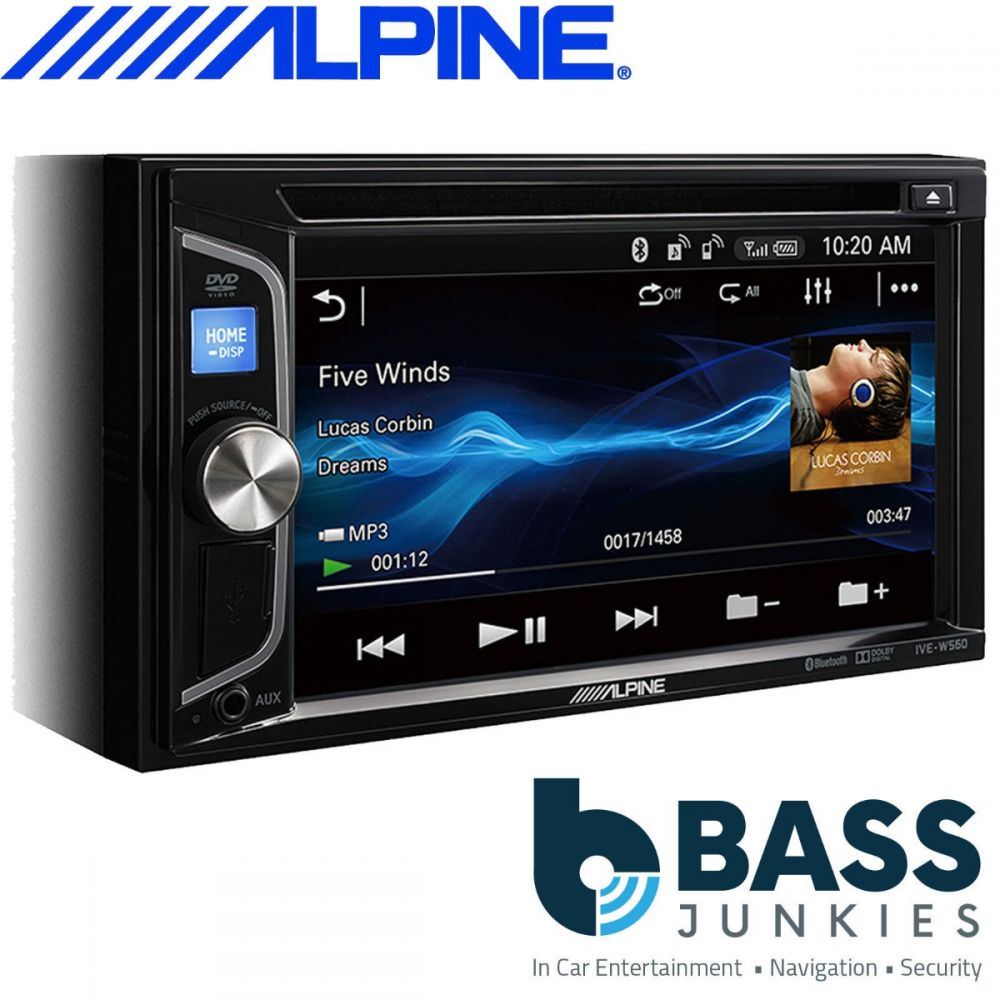 Alpine IVE-W560BT - 6.2" Double Din Bluetooth USB DVD CD MP3 USB Car Stereo Player Screen