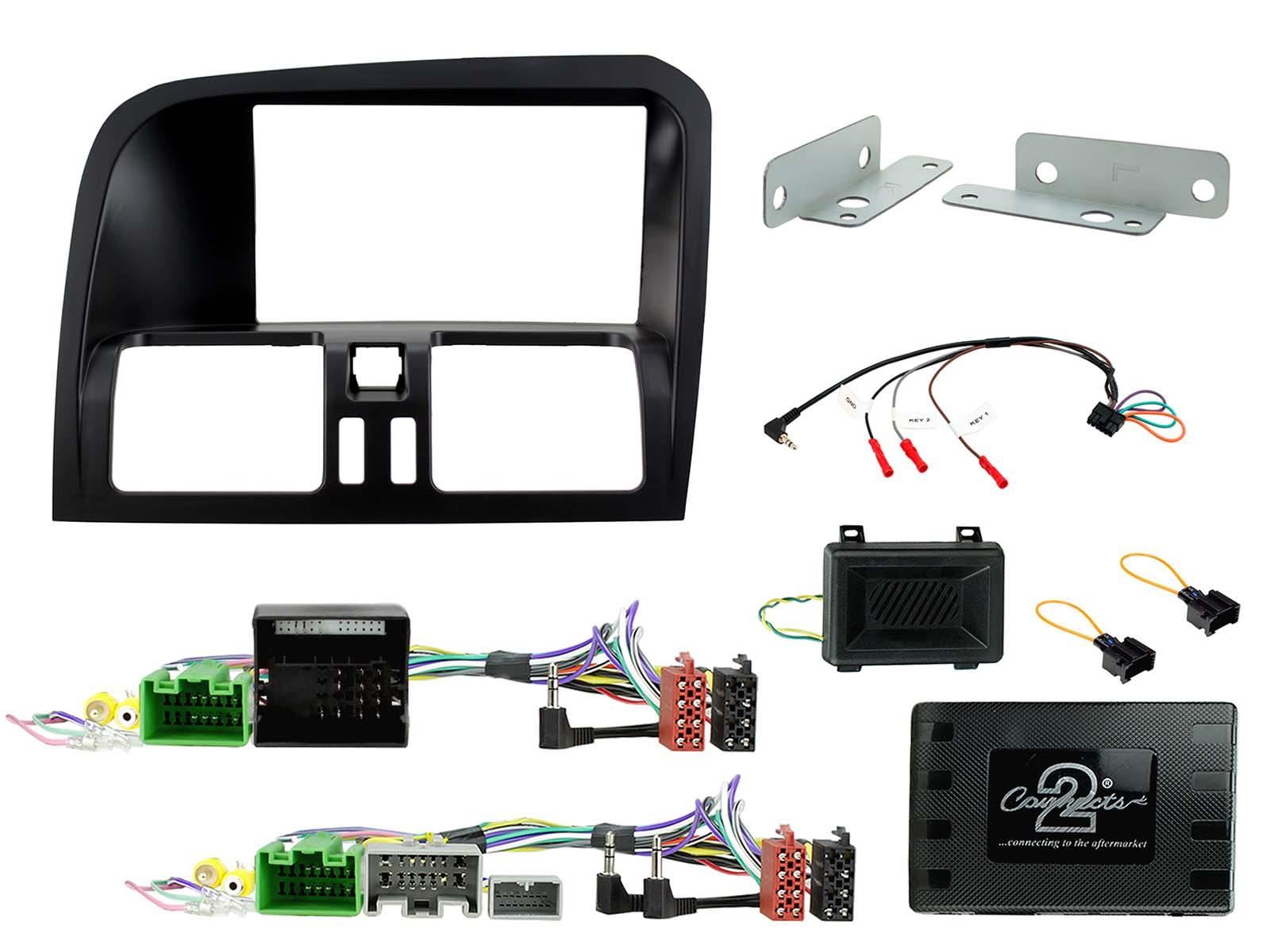 Connects2 CTKVL08 Double Din Steering Wheel ControlsFascia Panel|Steering Wheel Controls Fitting Kit to fit Volvo XC60 2008-17