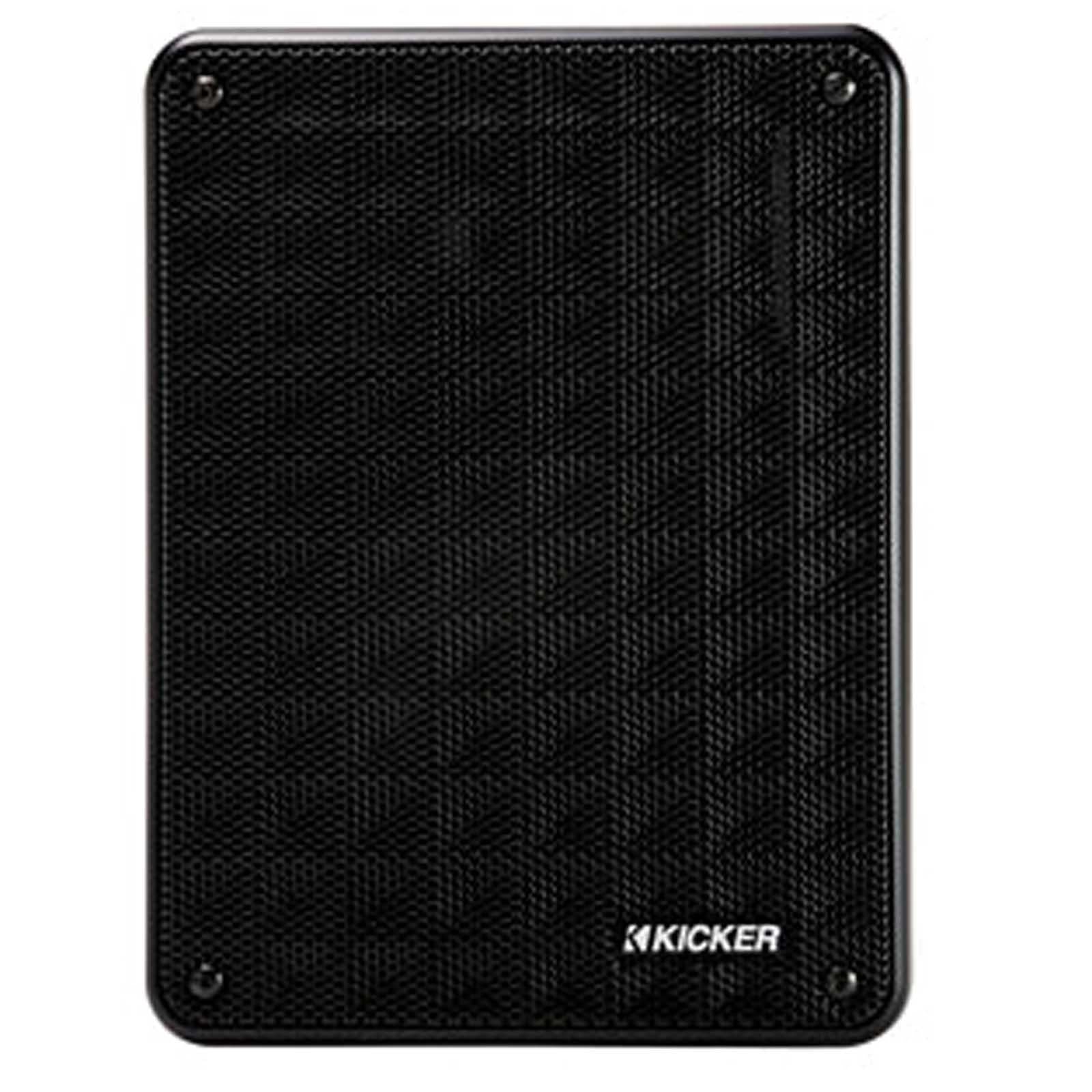 Kicker 46KB6B - 6.5" 300 Watts 2-Way Indoor Outdoor Speakers Black Pair