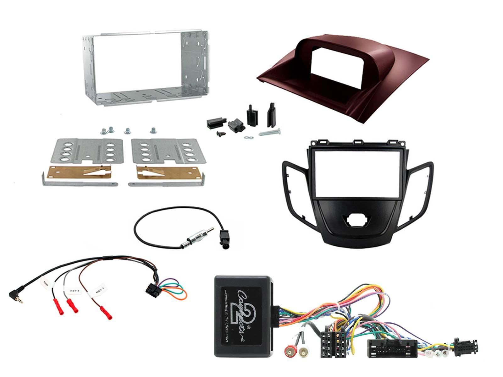 Connects2 CTKFD18 - Ford Fiesta MK7 2010-12 Black/Red Fascia Panel Steering Wheel Interface