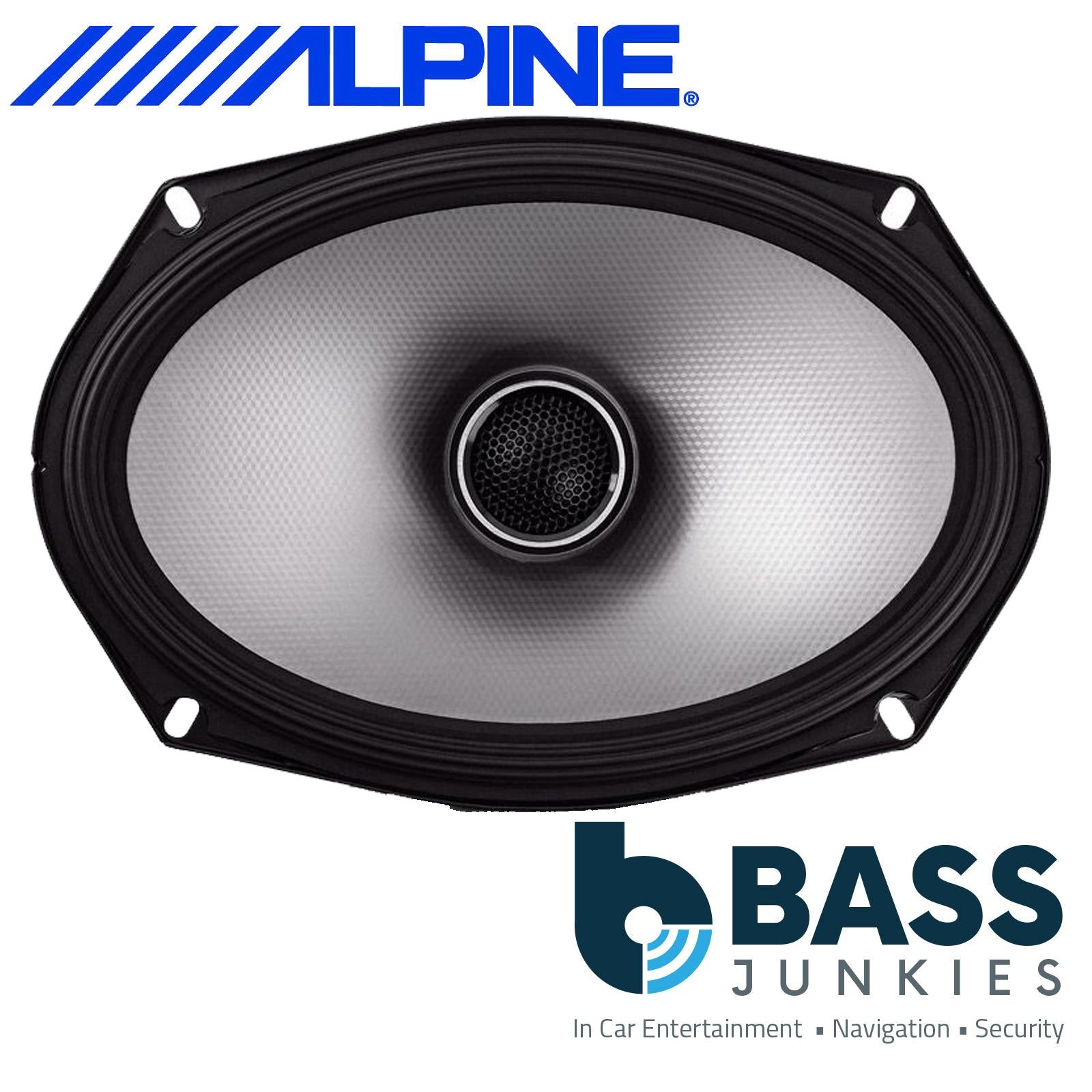 Alpine S2-S69 - S-Series 6"x9" 520 Watt 2 Way Coaxial Door Shelf Car Speakers Pair