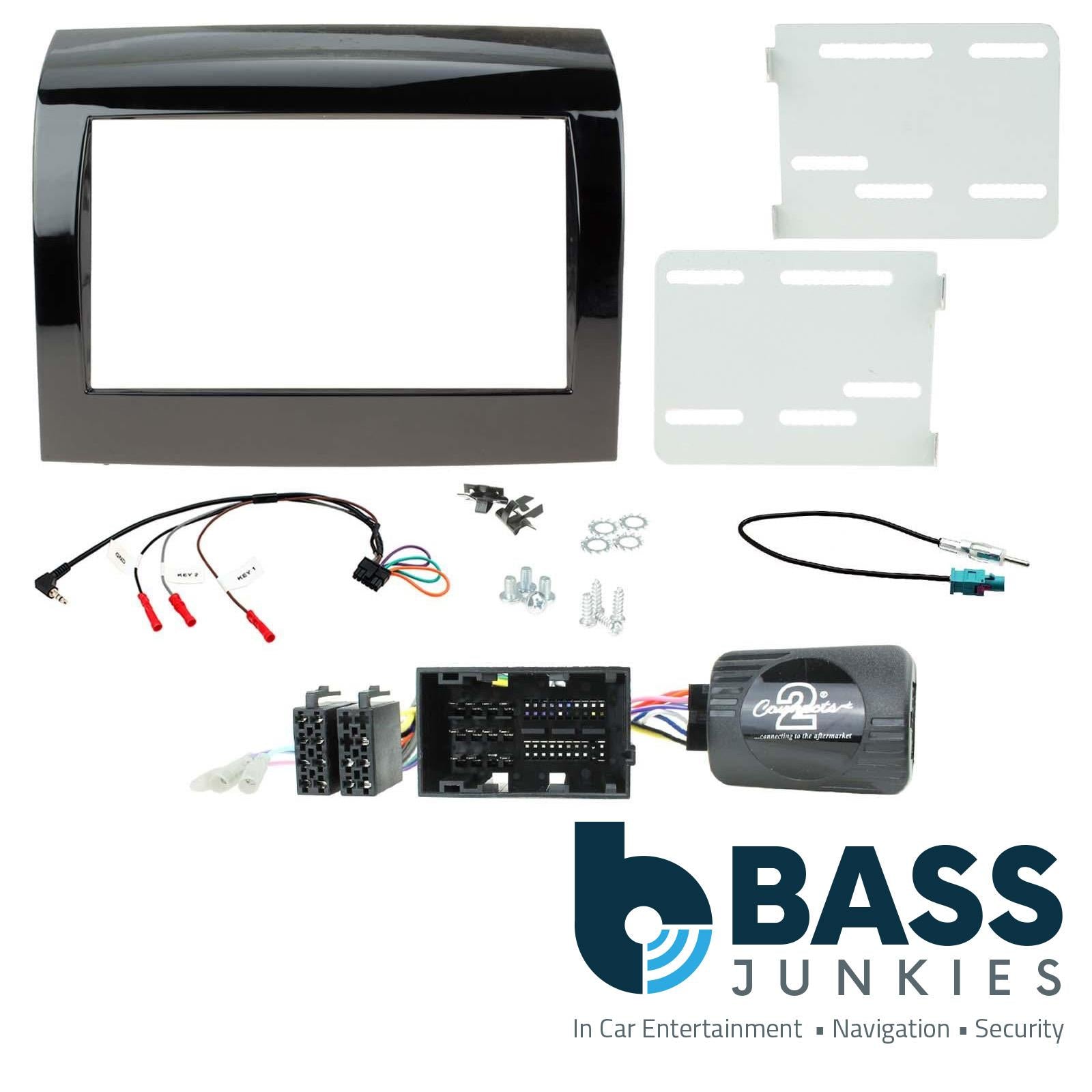 Connects2 CTKFT10 Fiat Ducato 2014 On Car Stereo Double Fascia & Steering Wheel Interface