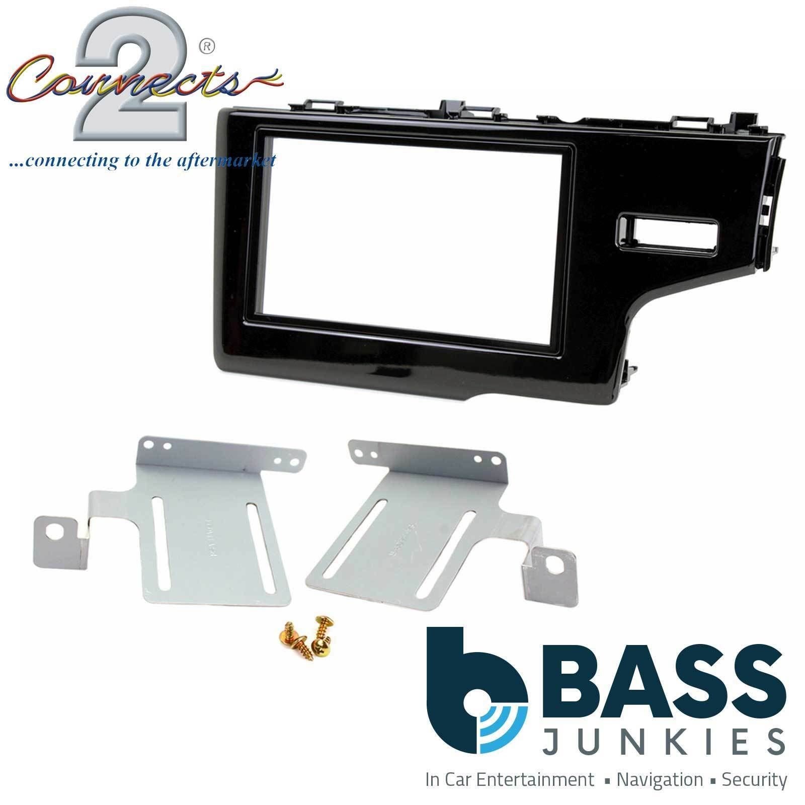 Connects2 CT23HD32 Honda Fit Car Stereo Double Din Gloss Black Fascia Panel