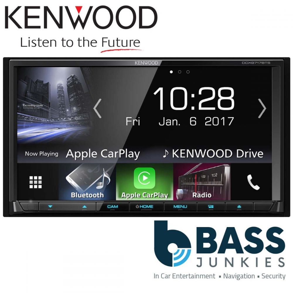 Kenwood DDX-9717BTS - 7” DVD CD MP3 USB Apple Carplay Android Auto Bluetooth AV Car Stereo Radio Tuner Player
