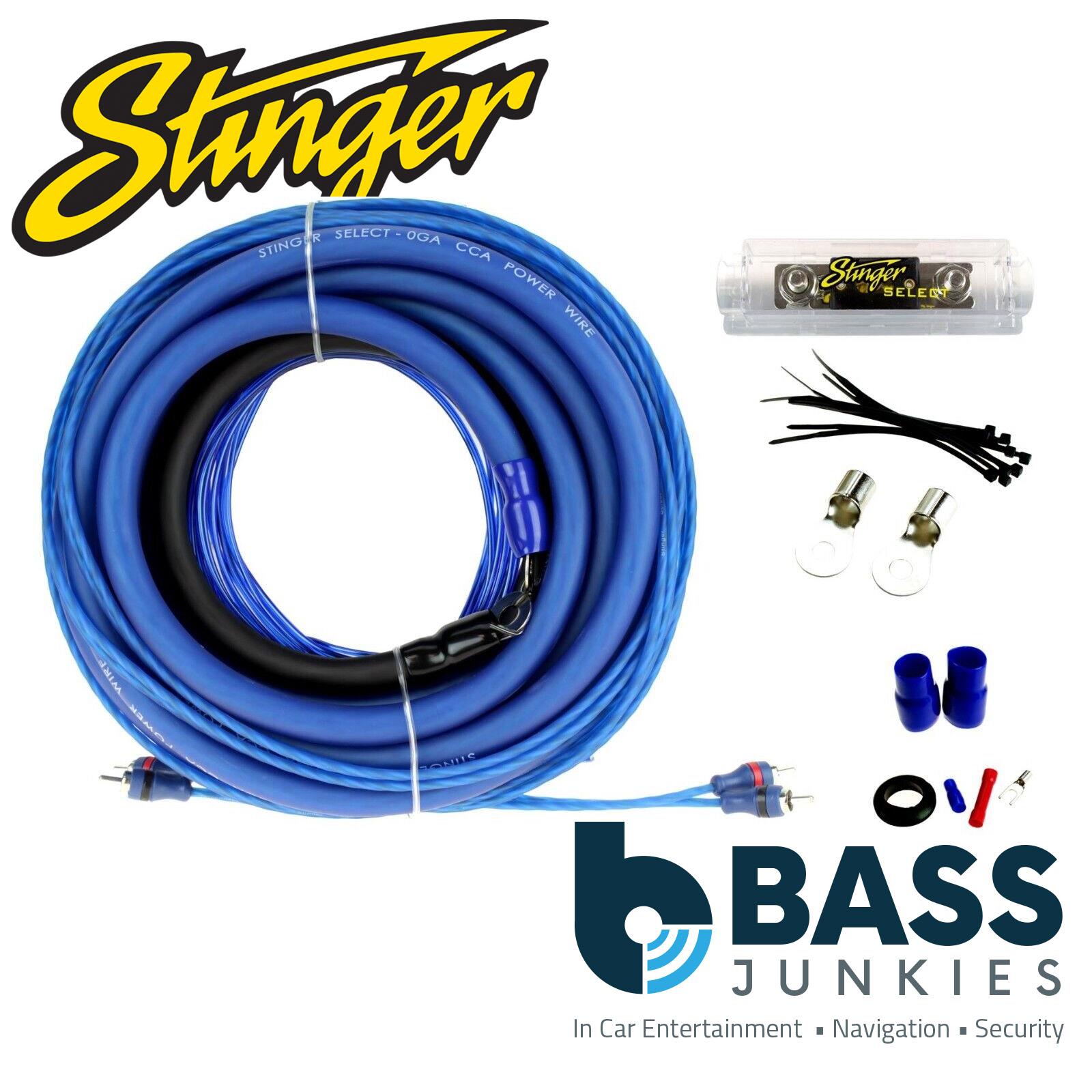 Stinger SSK0 1/0GA 1500W Complete Car Amplifier Wiring Kit