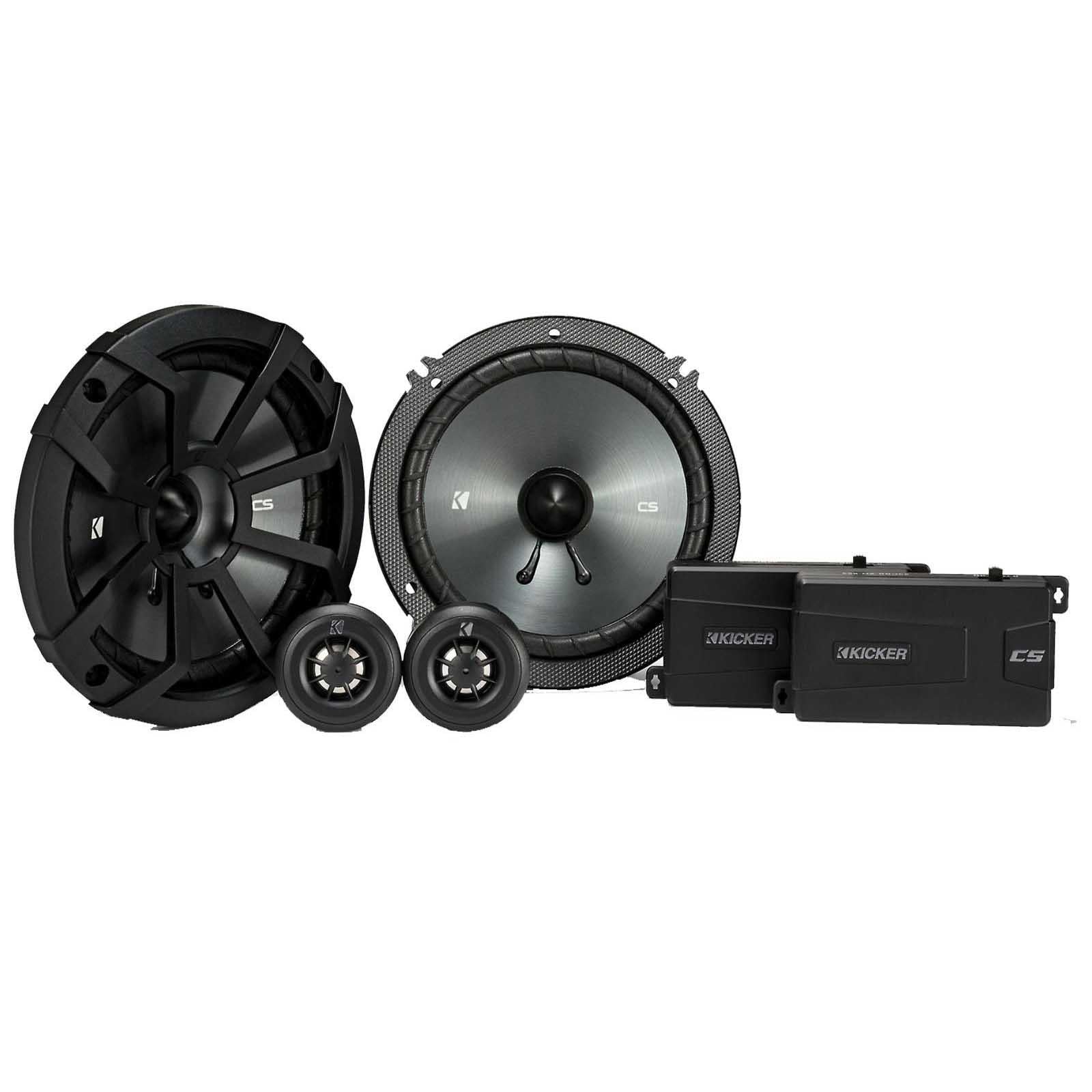 KICKER 43CSS654 6.5 Inch 300 Watts Max Power Car Audio Coaxial Speakers Pair