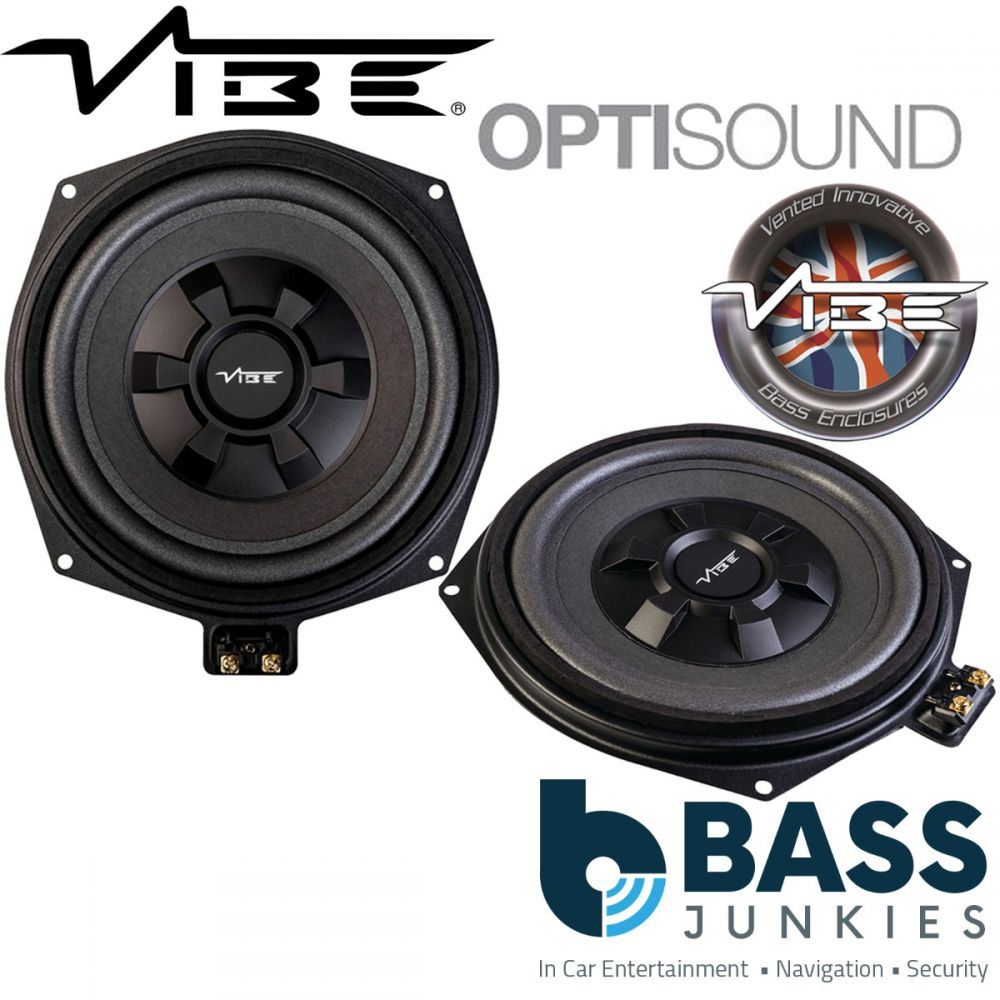 Vibe Optisound BMW8-V4 - BMW 1 3 4 5 6 Series & X3 8" Underseat Factory Fit Car Subwoofers Pair