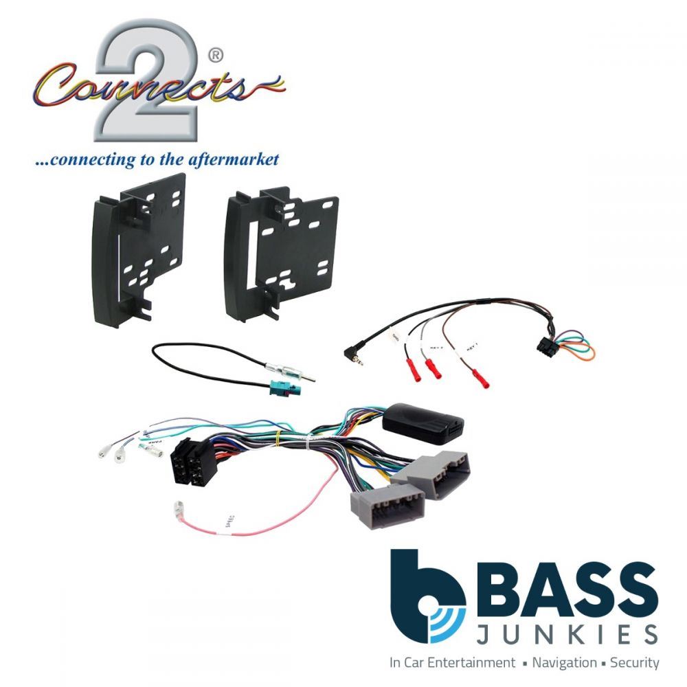 Connects 2 CTKDG01 - Dodge Sprinter 2007 - 2010 Double Din Facia & Steering wheel Interface Fitting Installation Kit