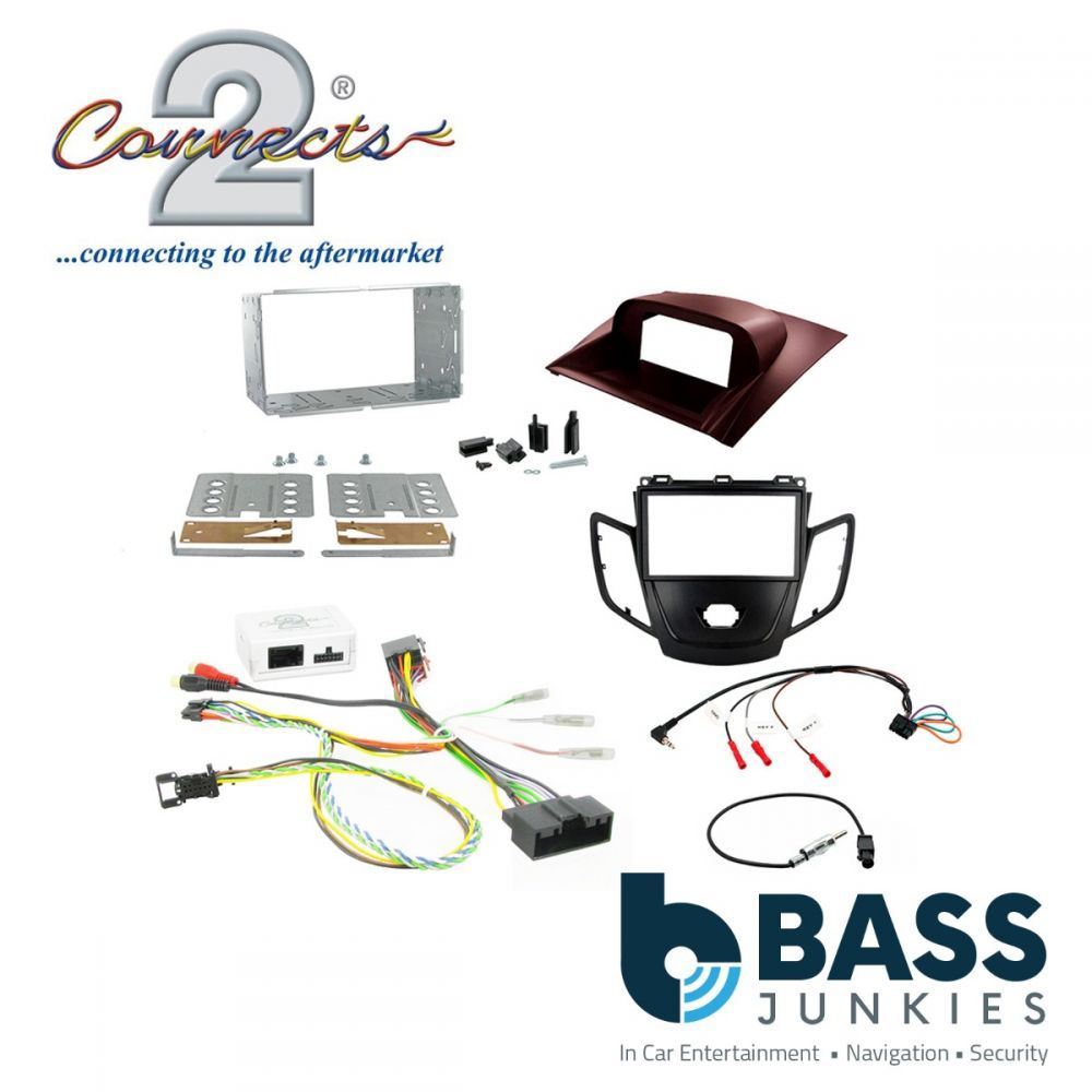 Connects2 CTKFD18 - Ford Fiesta MK7 2010-12 Black/Red Fascia Panel Steering Wheel Interface