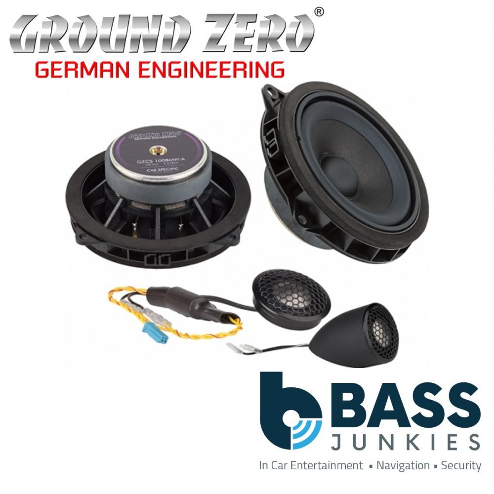 Ground Zero GZCS 100MINI-A - 4" Inch BMW Mini 2-Way Component Rear Car Speakers