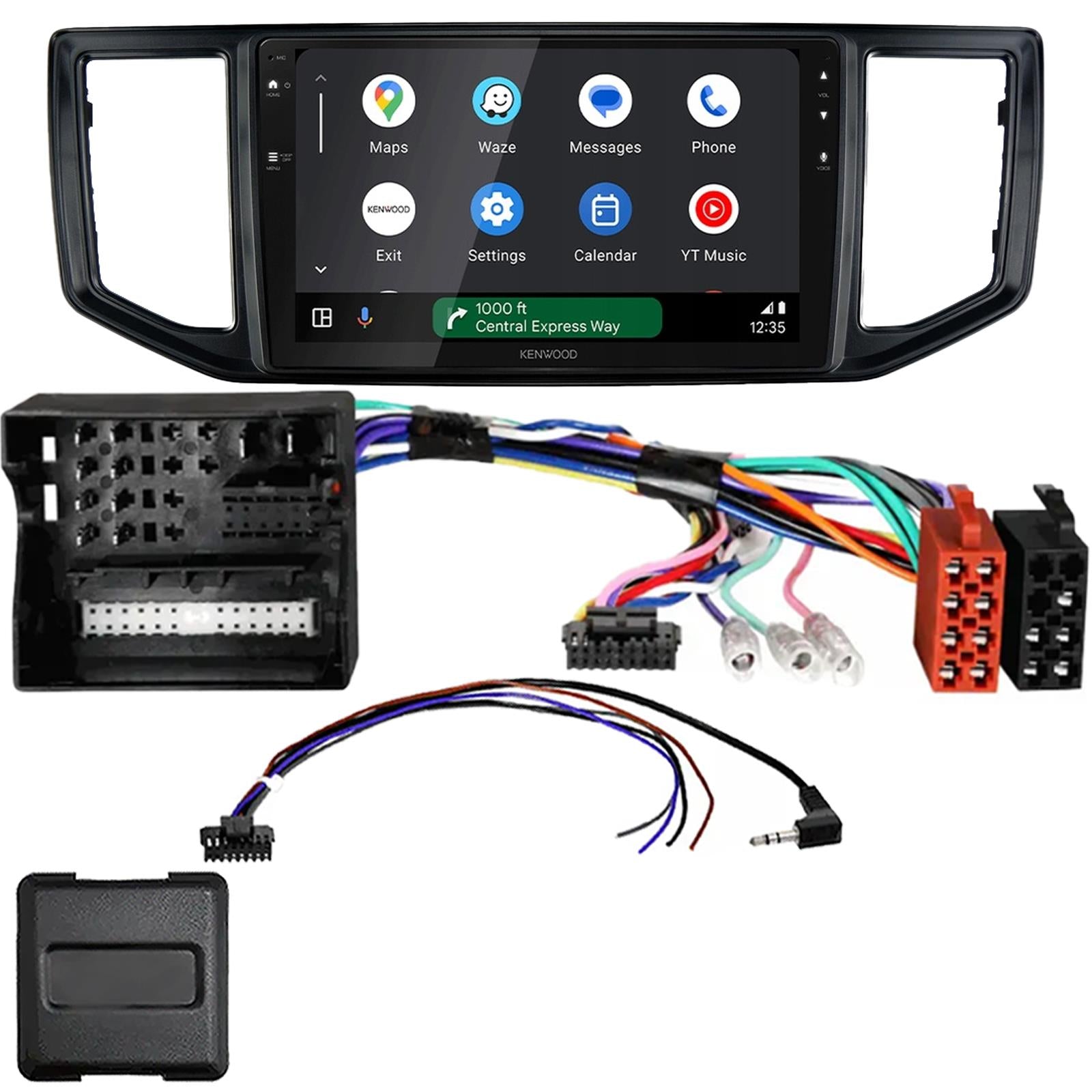 Kenwood 9" CarPlay Android Car Stereo Fitting Kit For Volkswagen Crafter 2017 On