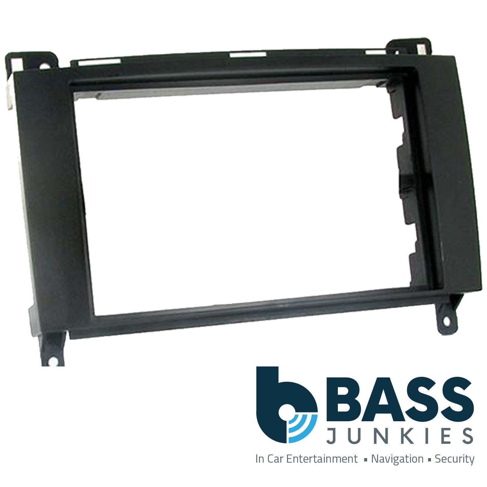 Double Din Stereo Fitting Kit + Steering Wheel Stalk Controls to fit Mercedes CLK 2004-09