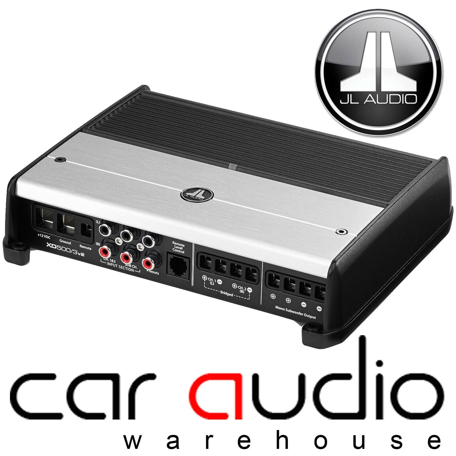 JL Audio XD500/3V2 - XDv2 500 Watts 3 Channel Class D Full Range Car Amp Amplifier