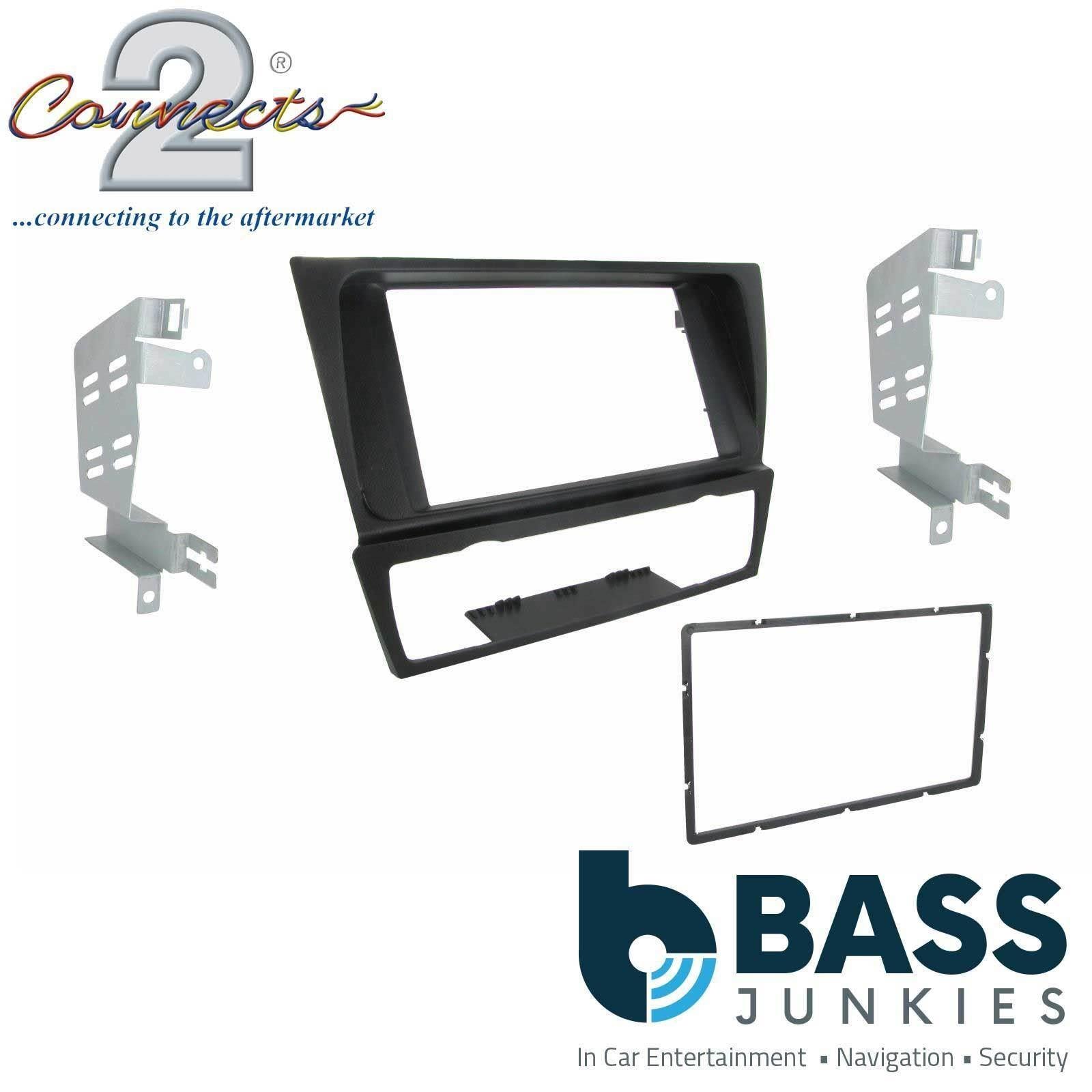 Connects2 CT23BM04 - BMW 3 Series E90/91/92/93 2006 On Car Stereo Double Din Fascia Panel (Black)