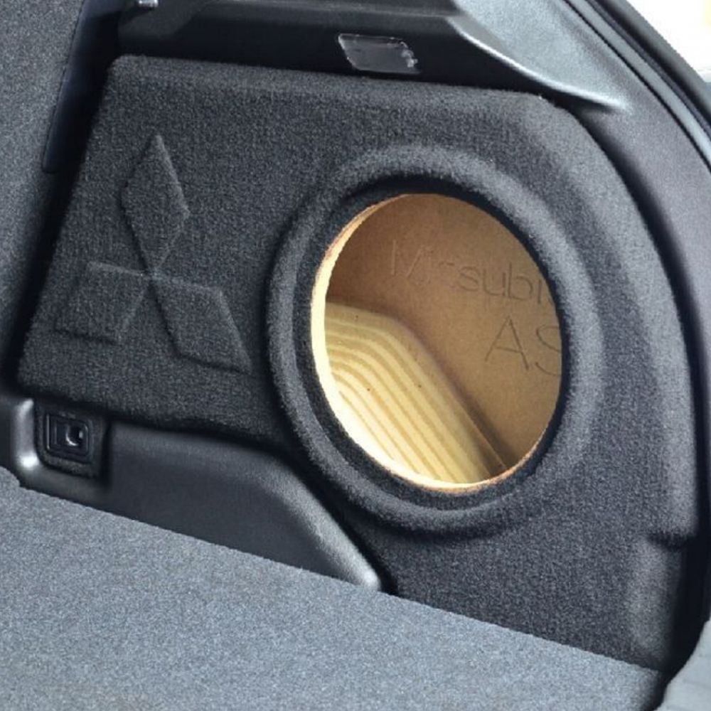 T1 Audio - Mitsubishi ASX 2010 Onwards Right Arch Custom Fit 10" Car Sub Subwoofer Bass Box