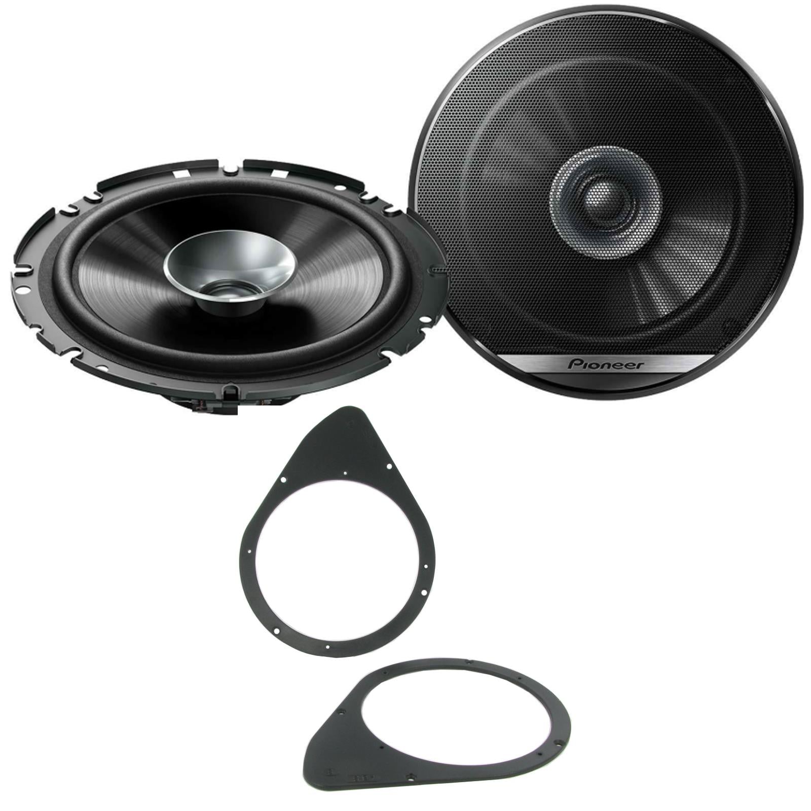 Fiat Stilo 2001-2008 Pioneer 560W 17cm Dual Cone Rear Side Shelf Car Speaker Kit
