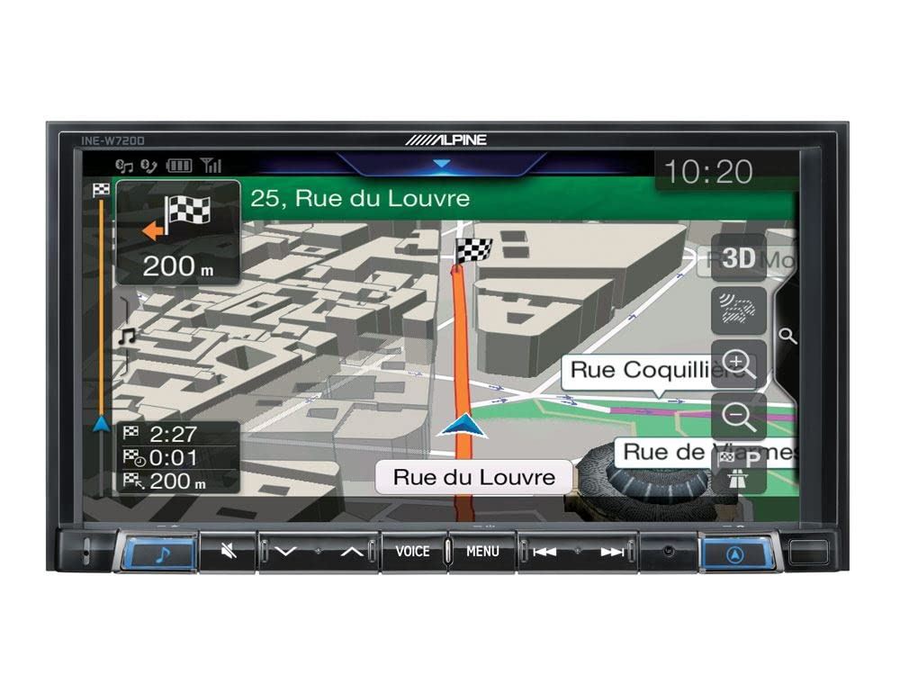 Alpine INE-W720D 7" Touch Screen Mechless Media Stereo with DAB+|USB|iGo Primo Navigation|Bluetooth|USB|HDMI|iPhone Apple CarPlay|Android Auto|GPS|Voice Control|Data-Bus Connectivity|1 Din Chassis