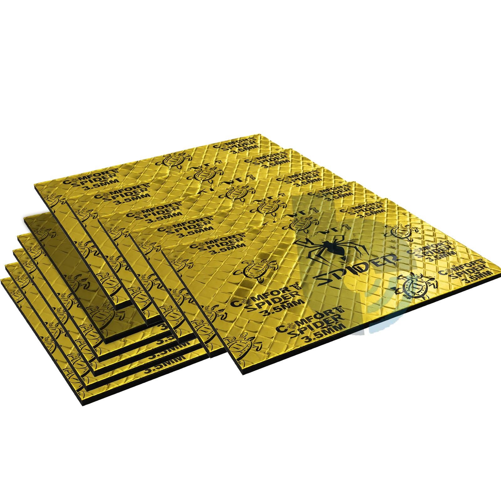 Comfort Spider - 10 Sheets 3.5mm 500x700mm Sound Deadening Mat Kit