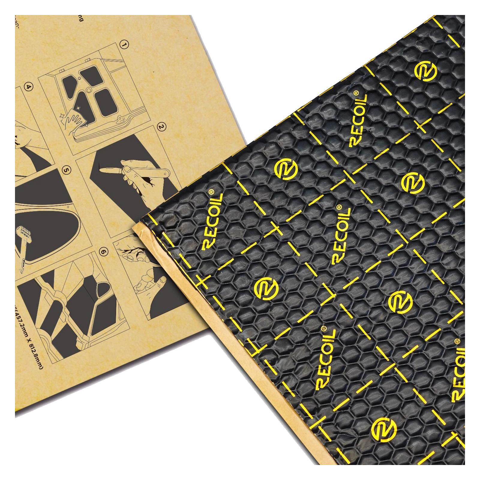 Recoil XLBK - 18″x32″ 9pcs 36sqft Car & Van Bulk Pack Sound Deadening Material