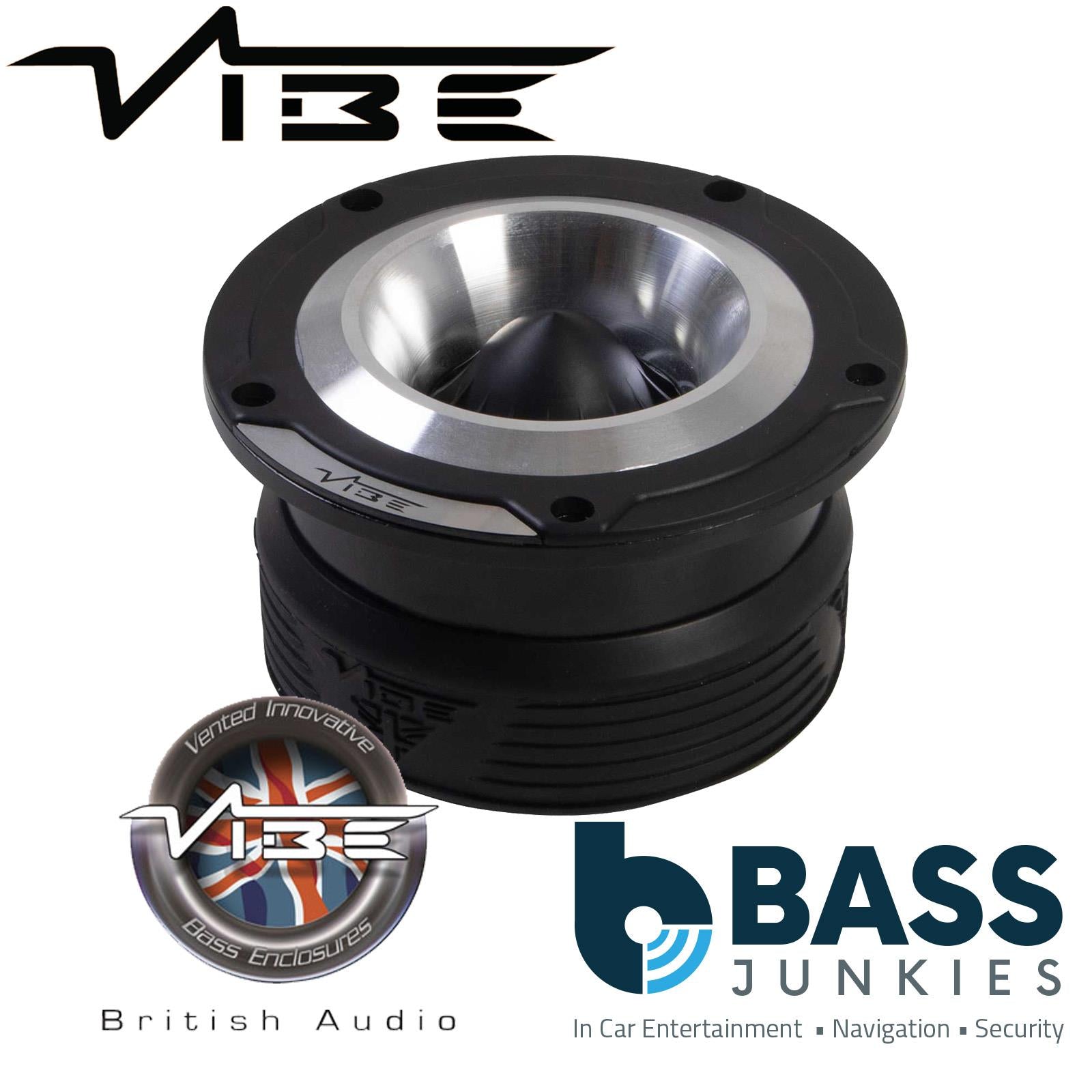 Vibe BLACKAIRPRO4.5T-V0 4.5 inch 115mm 255 Watt BlackAir Car Pro Audio Bullet Single Tweeter