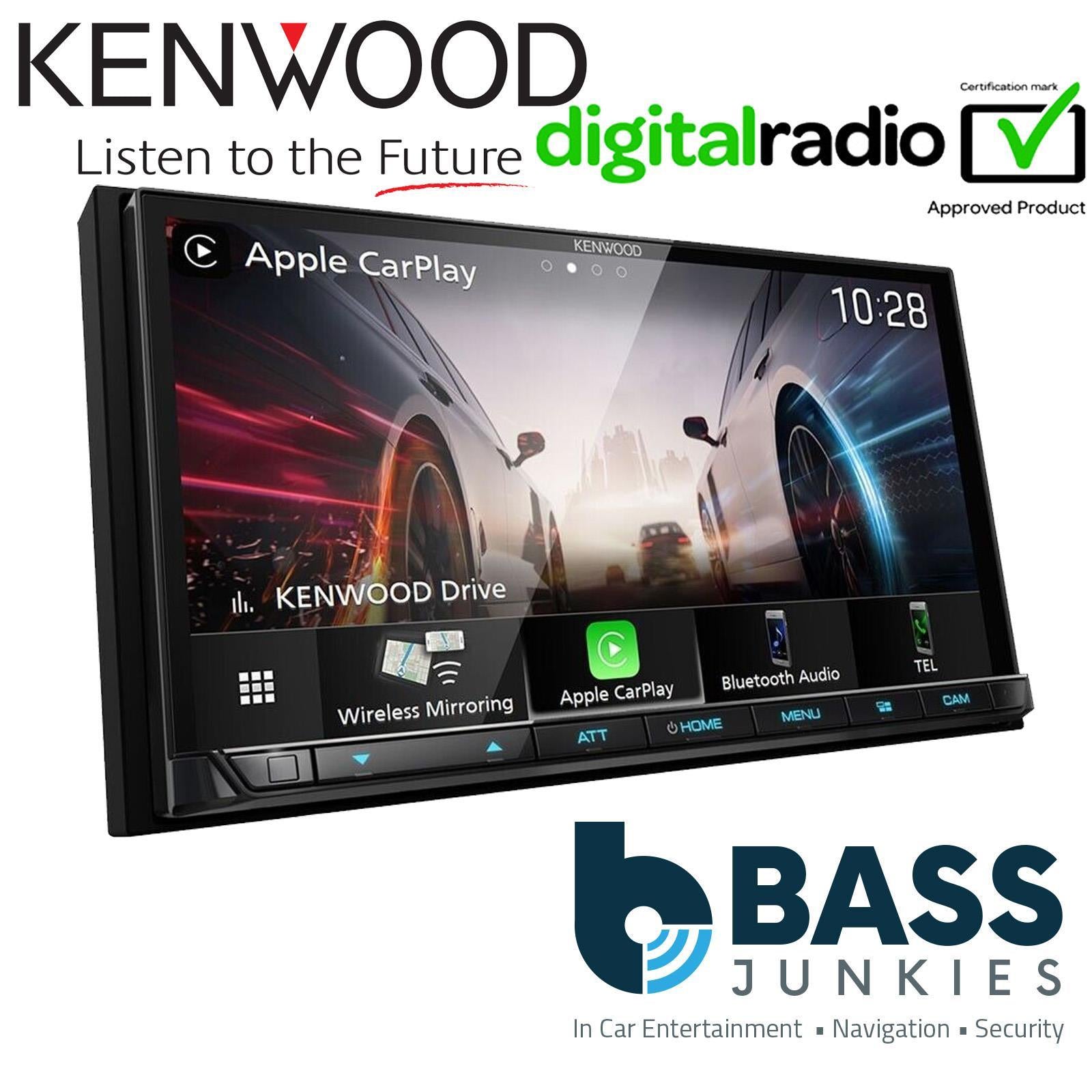 Kenwood DMX8021DABS - 7" Screen Apple CarPlay Android Bluetooth DAB+ Car Stereo