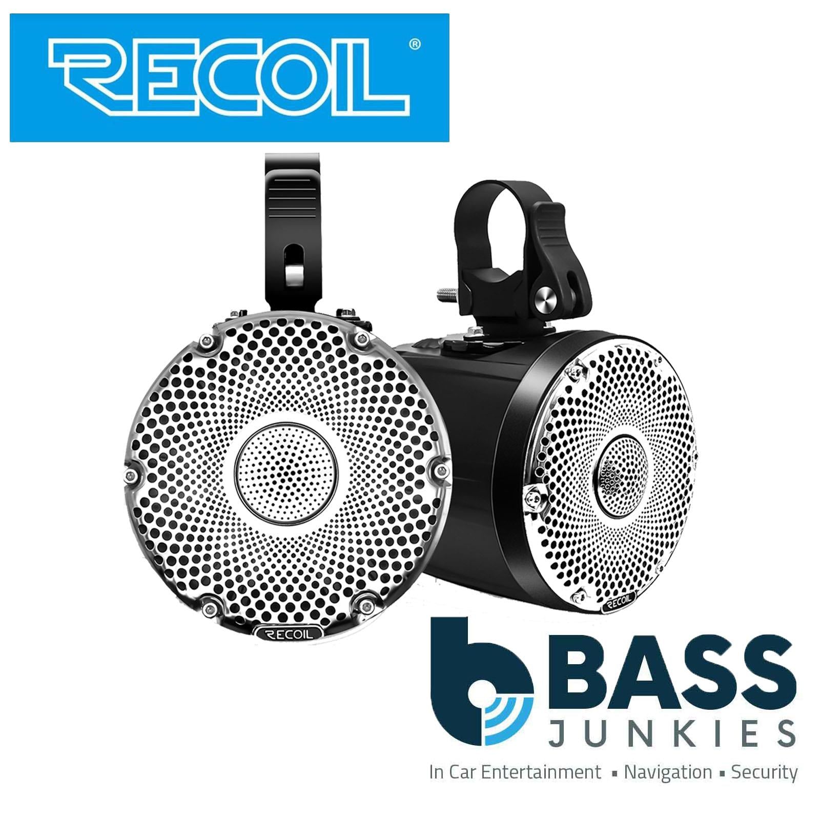 Recoil R4 - UTV ATV Marine & Power-Sports 4" 10cm 200 Watts Pair Pod Speaker