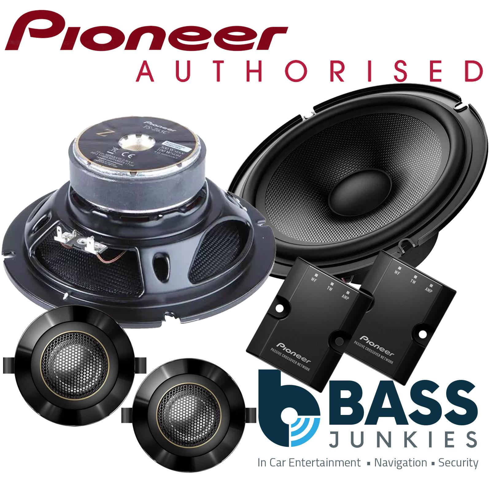 Pioneer TS-Z65C - Z Series Hi Res 600 Watts 6.5” 2-Way Component Car Door Speakers Pair
