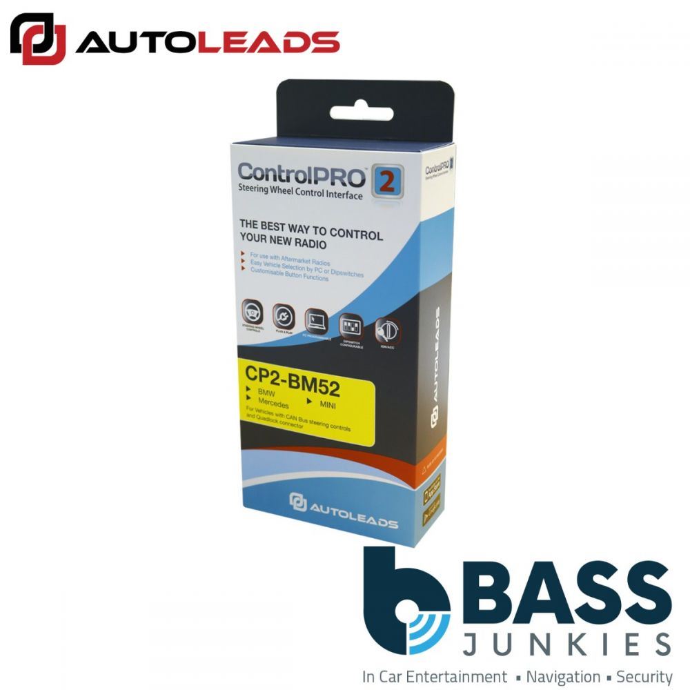 Autoleads CP2-BM52 - BMW Mini Mercedes Can Bus Steering Wheel Interface Quadlock