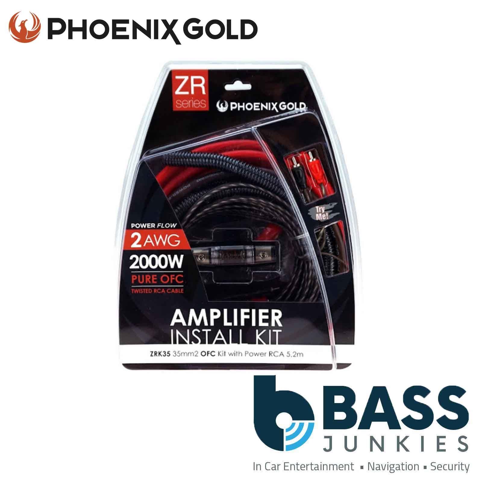 Phoenix Gold ZRK35 – 2000 Watts 2 AWG 35mm² OFC Car Amplifier RCA Wiring Kit