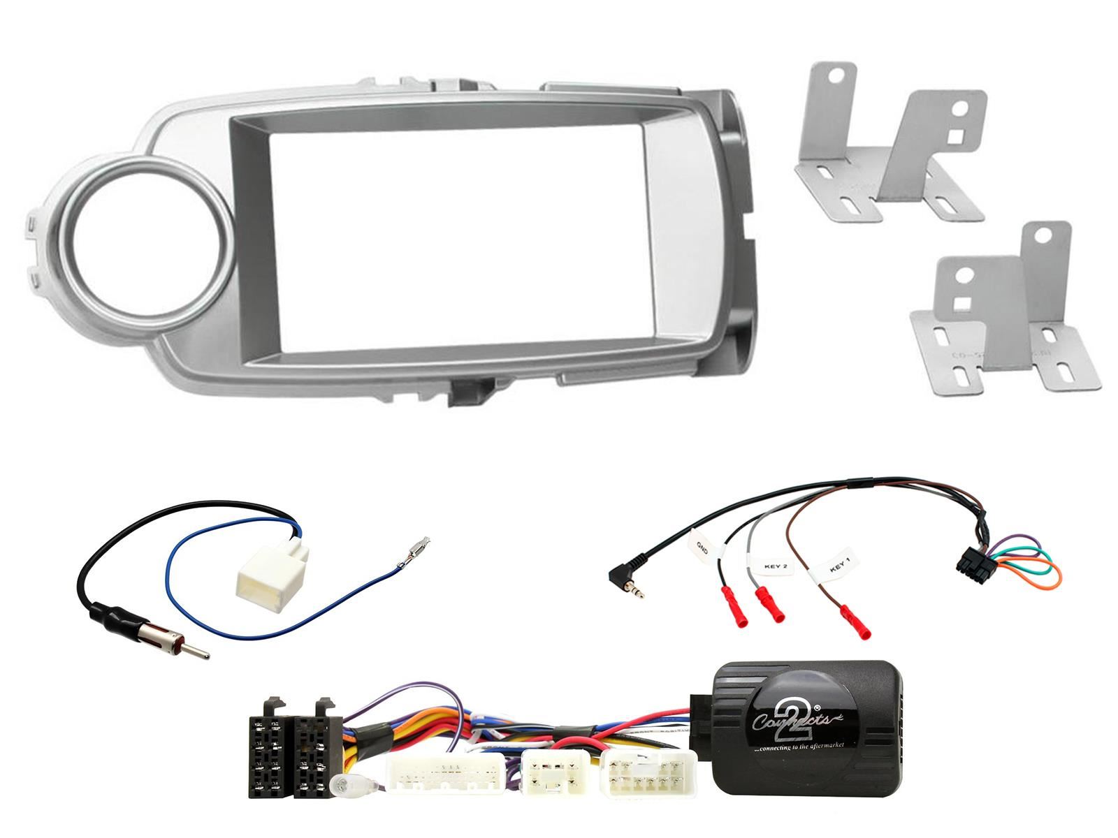 Connects2 CTKTY09 - Toyota Yaris 2011 Onwards Double Din Fascia Installation Kit
