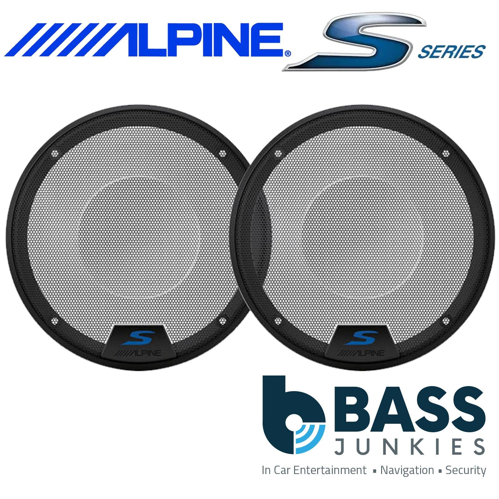 Alpine KTE-S65G - Metal Mesh Grilles for S2-S65 & S2-S65C & 6.5" Car Speakers
