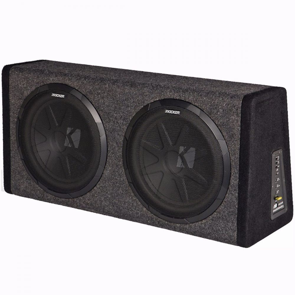 Kicker 11PHD12 Double 12" Subwoofer Active Bass Enclosure With Built In Amplifier