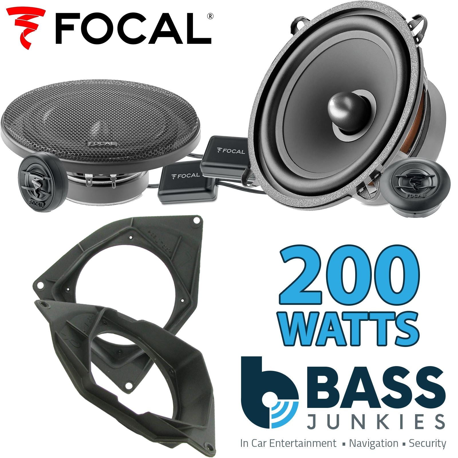 Focal Auditor ASE130 130mm/13cm/5.25"Car Component Speakers (Pair Max 200 watts) Fits Citroen C3 2002-05