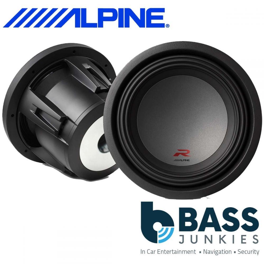 Alpine R-W10D4 - 2250 Watts R-Series 10" Dual 4 Ohm Voice Coil Car Sub Subwoofer