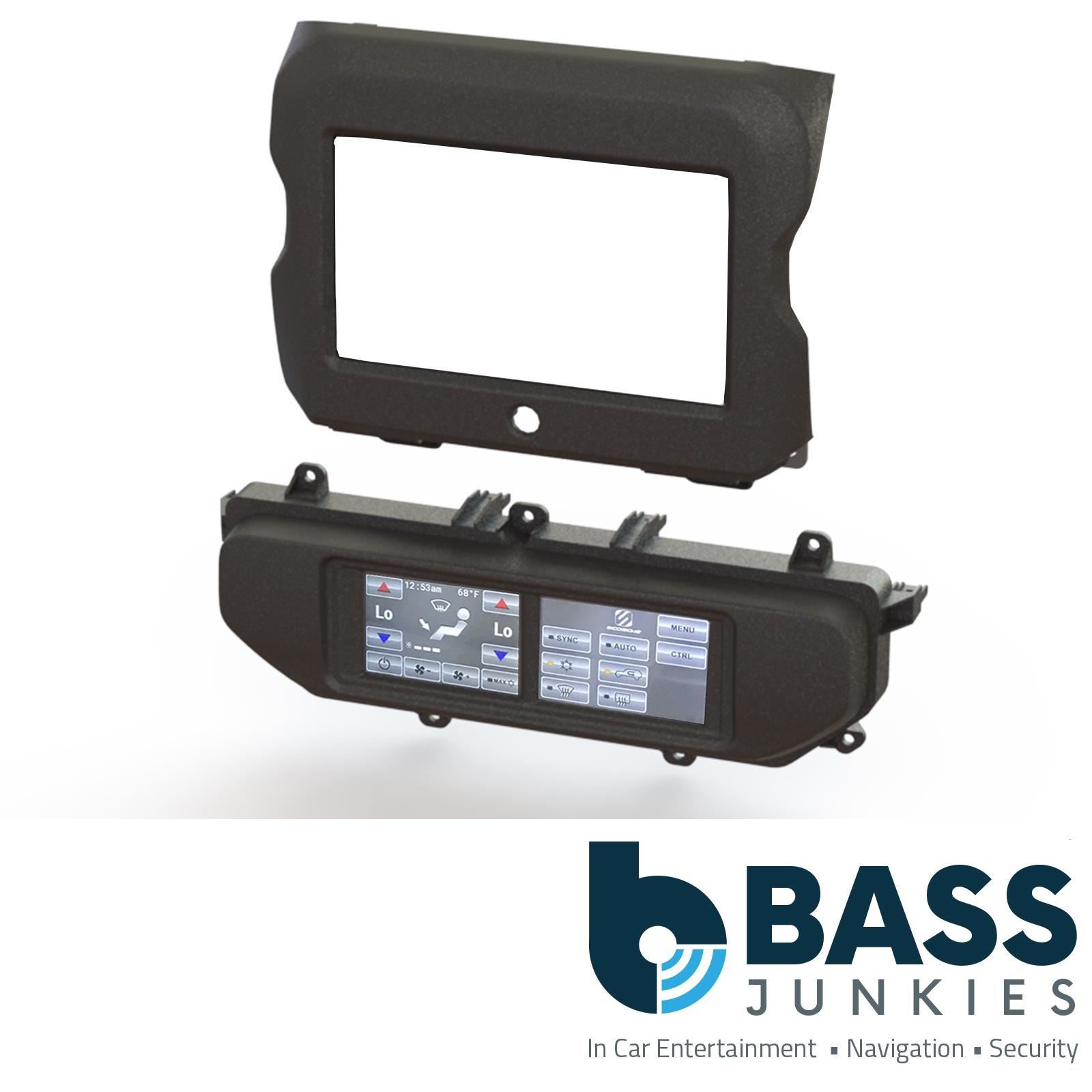 Double Din Stereo Fitting Kit + Steering Wheel Stalk Controls to fit Jeep Wrangler 2018-