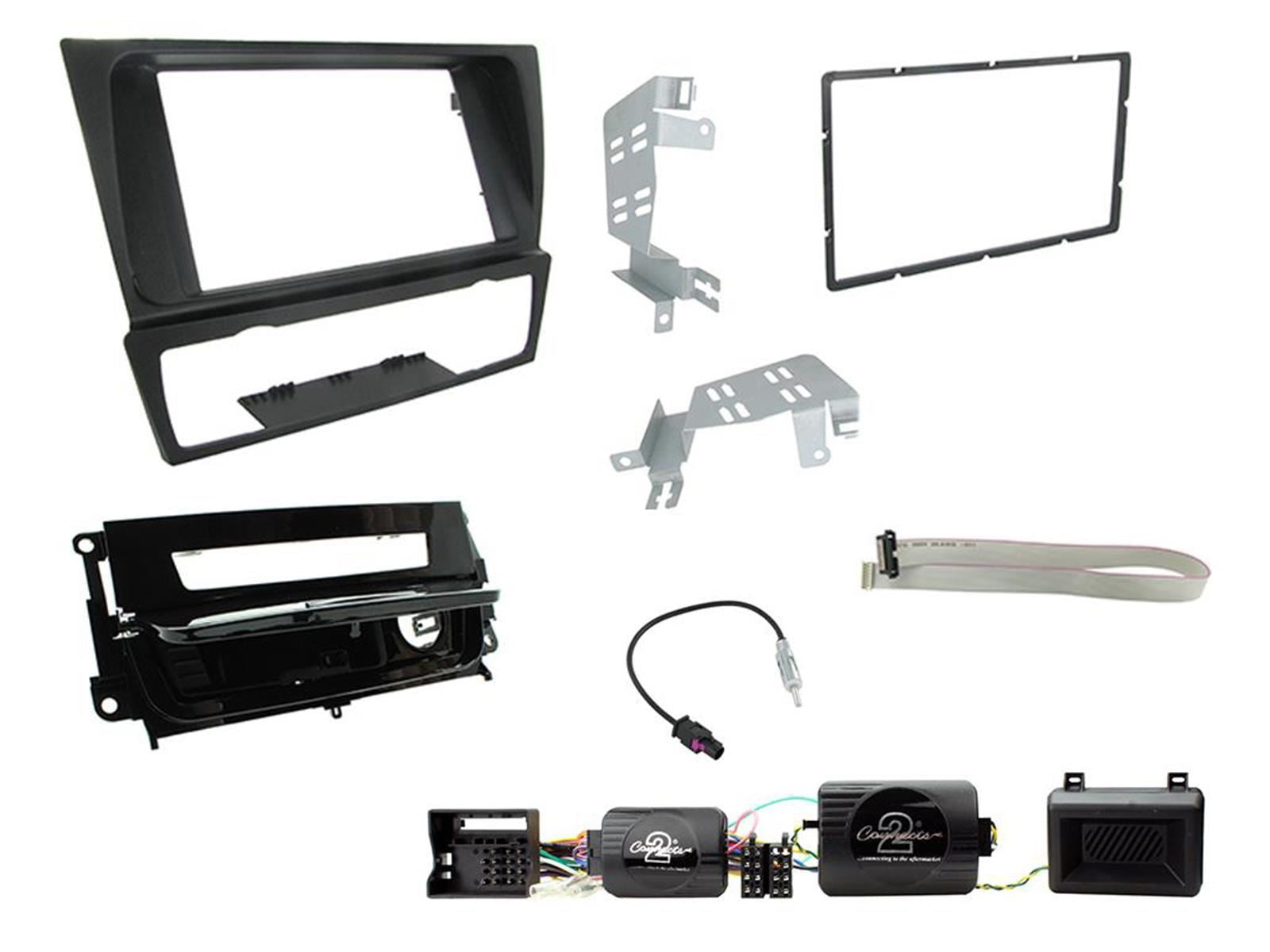Connects2 CTKBM13 BMW 3 Series E90/ E91/E92/E93 Car Stereo Double Din Fascia & SWC Kit
