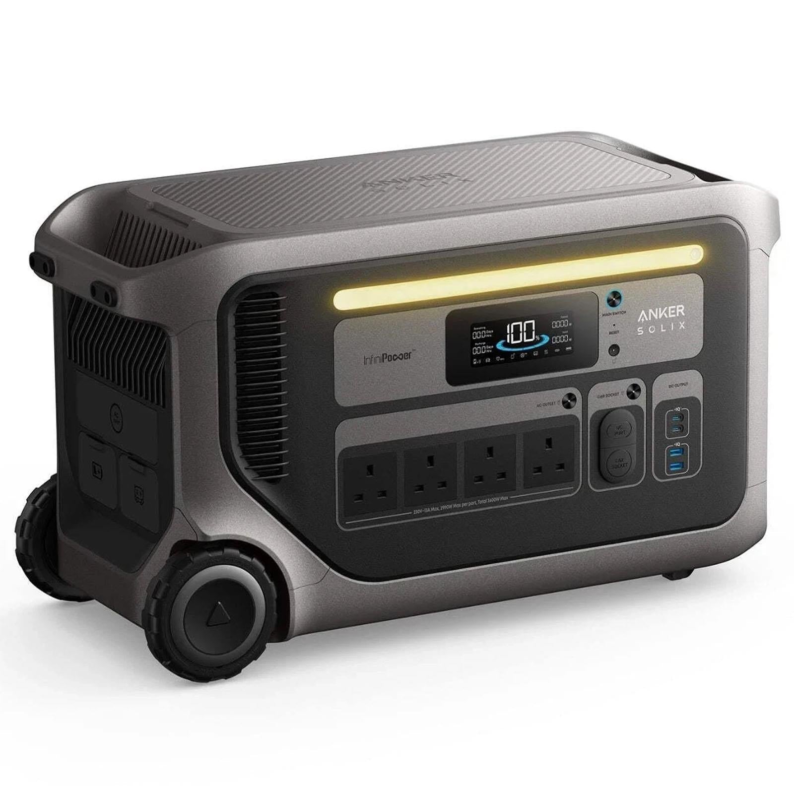 Anker SOLIX F3000 3072Wh 3600W LiFePO4 Portable Power Station UPS