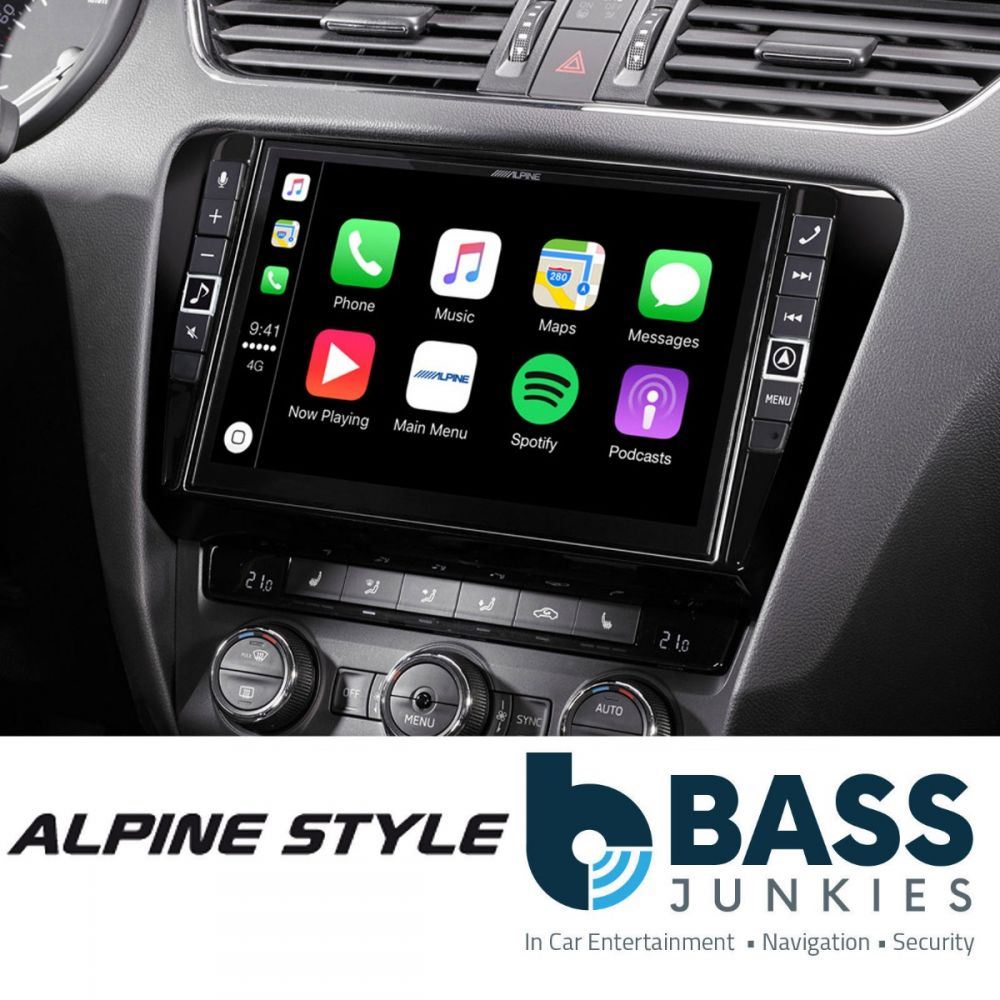 Alpine i902D-OC3 Skoda Octavia 5E 9” DAB Bluetooth CarPlay Android Mechless HDMI Car Stereo Screen