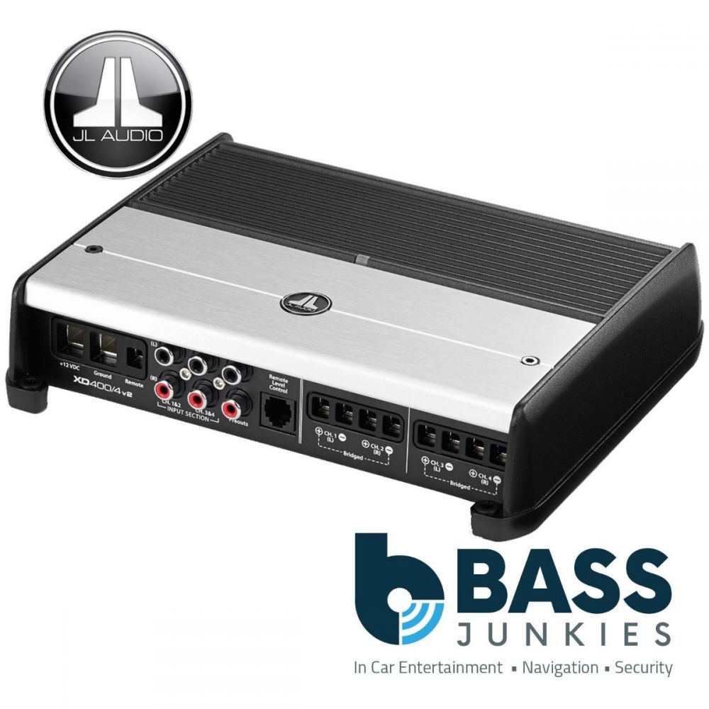 JL Audio XD400/4V2 - XDv2 400 Watts 4 Channel Class D Full Range Car Amp Amplifier