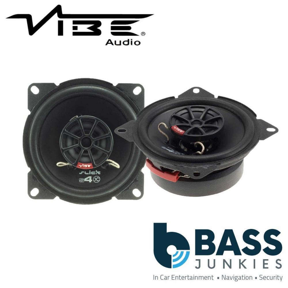Vibe SLICK4-V7 - 10cm 4" 300 Watts 2 Way Coaxial Car & Van Dash Speakers