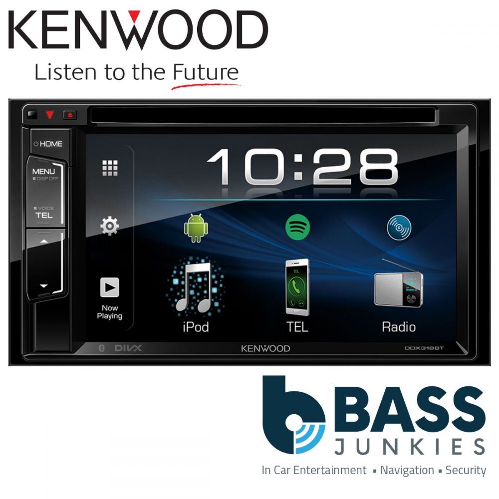 Kenwood DDX-318BT - 6.2” DVD CD MP3 USB Bluetooth Car AV Stereo Radio Tuner Player