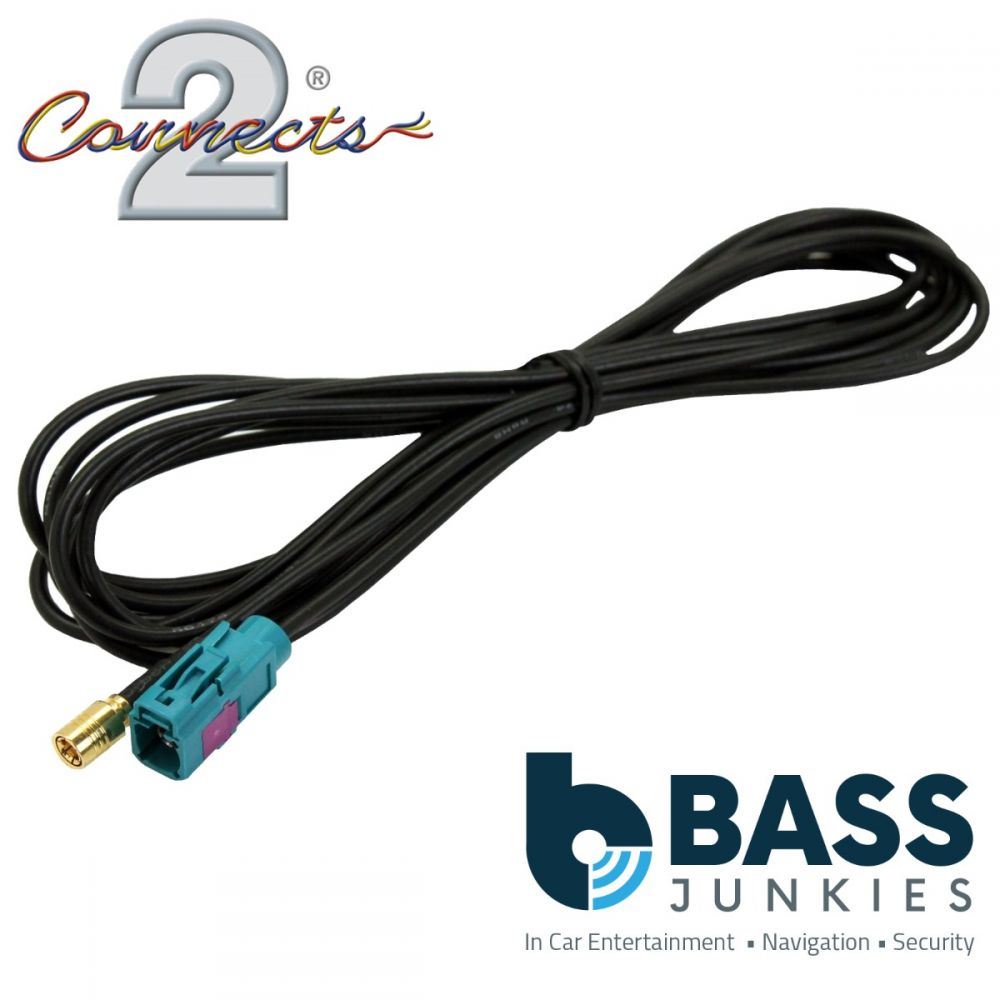 Connects CT27AA147 - 3M Fakra (Female) - SMB (Female) Car Stereo Radio Aerial Adaptor Lead