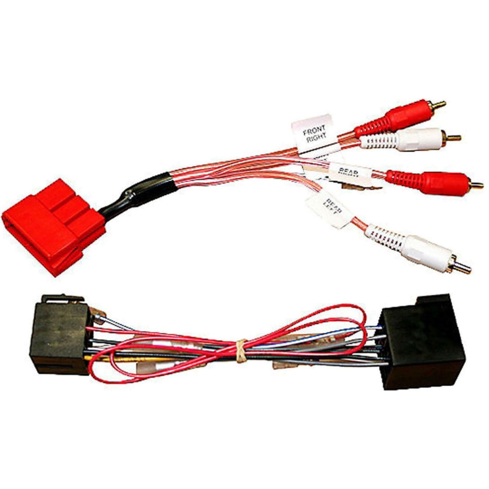 Audi A4 2002 - 2004 Car Stereo RCA Fully Amplified Bypass Wiring Harness Lead