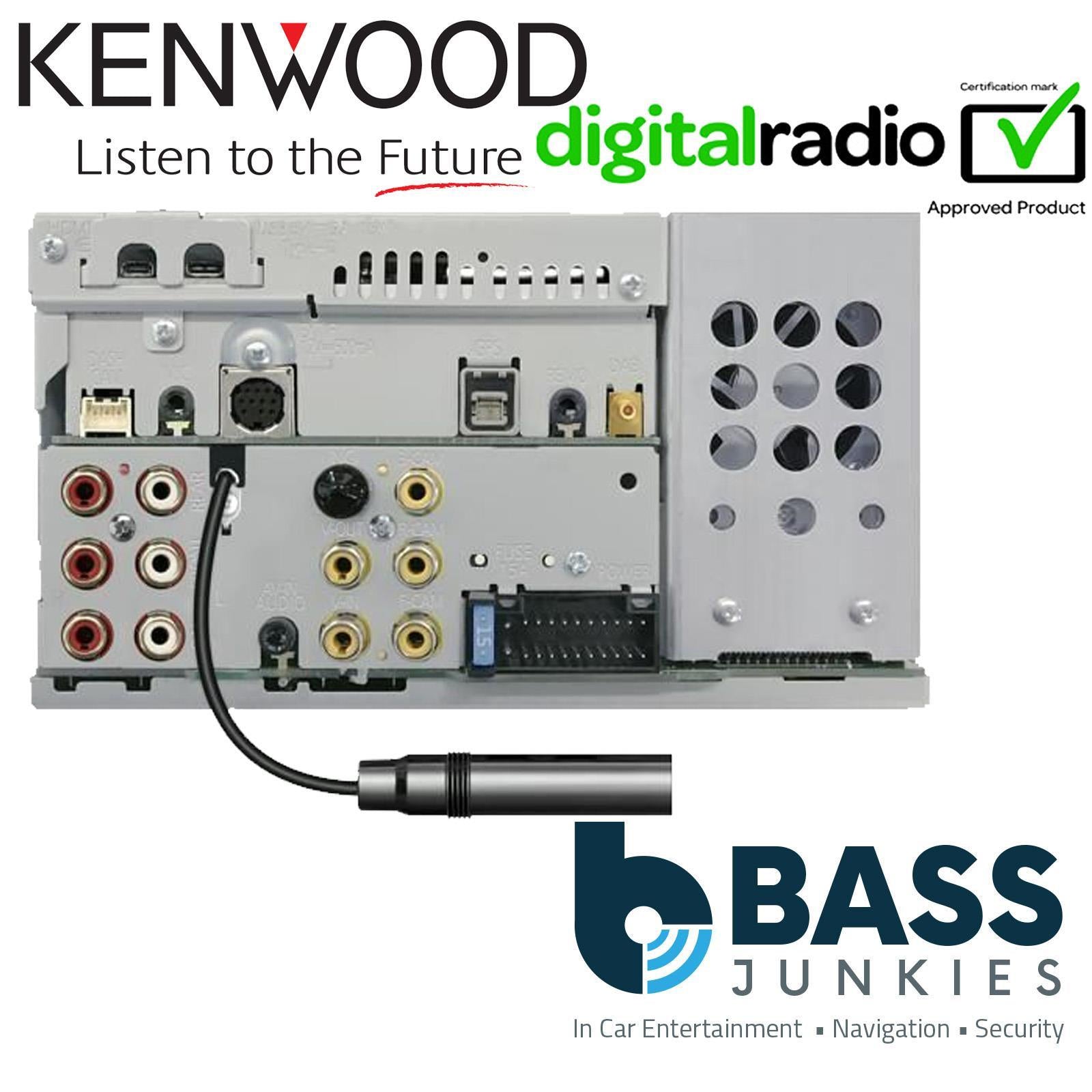 Kenwood DMX8021DABS - 7" Screen Apple CarPlay Android Bluetooth DAB+ Car Stereo