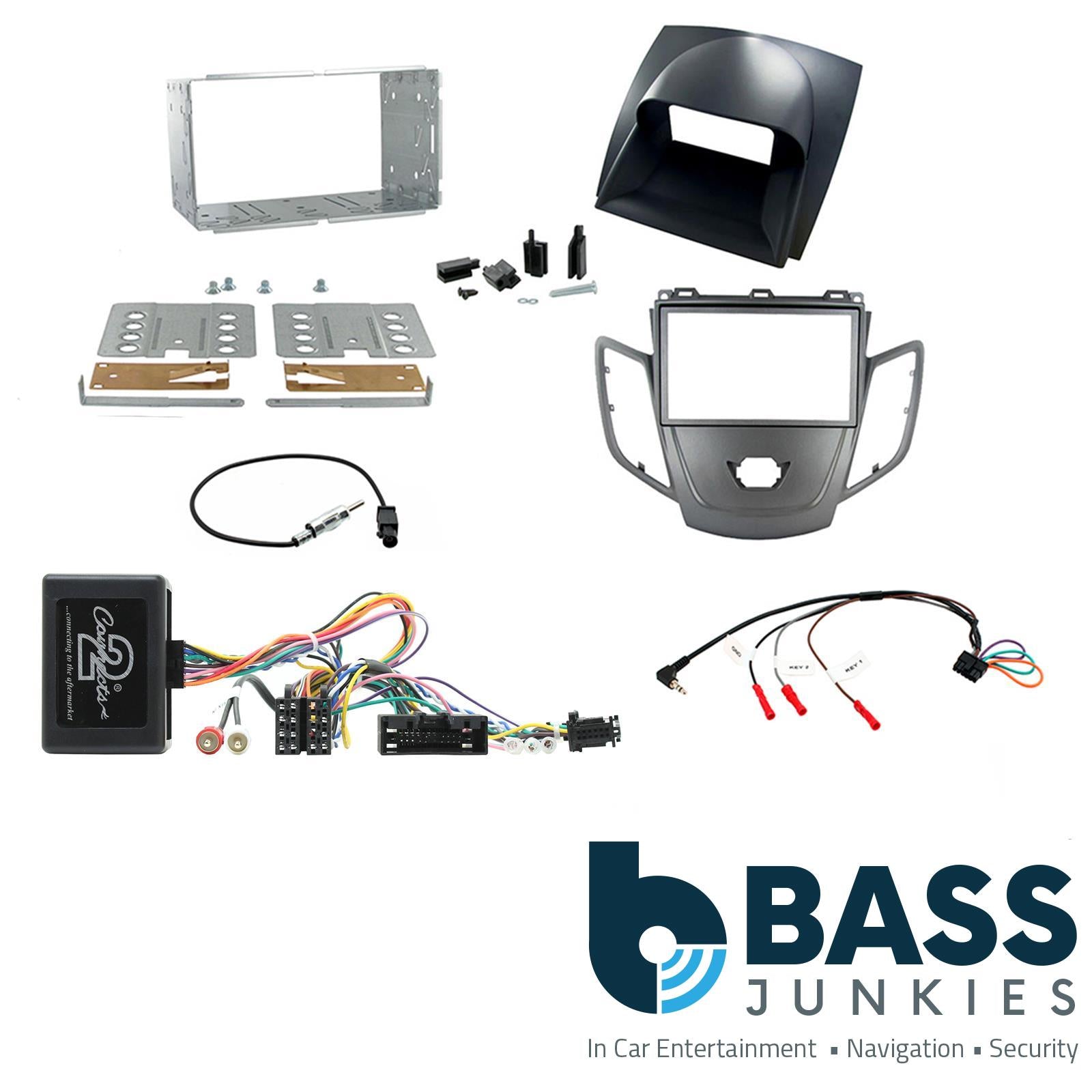 Connects2 CTKFD13 Ford Fiesta MK7 10-12 Graphite/Grey Facia Panel Steering Wheel Interface
