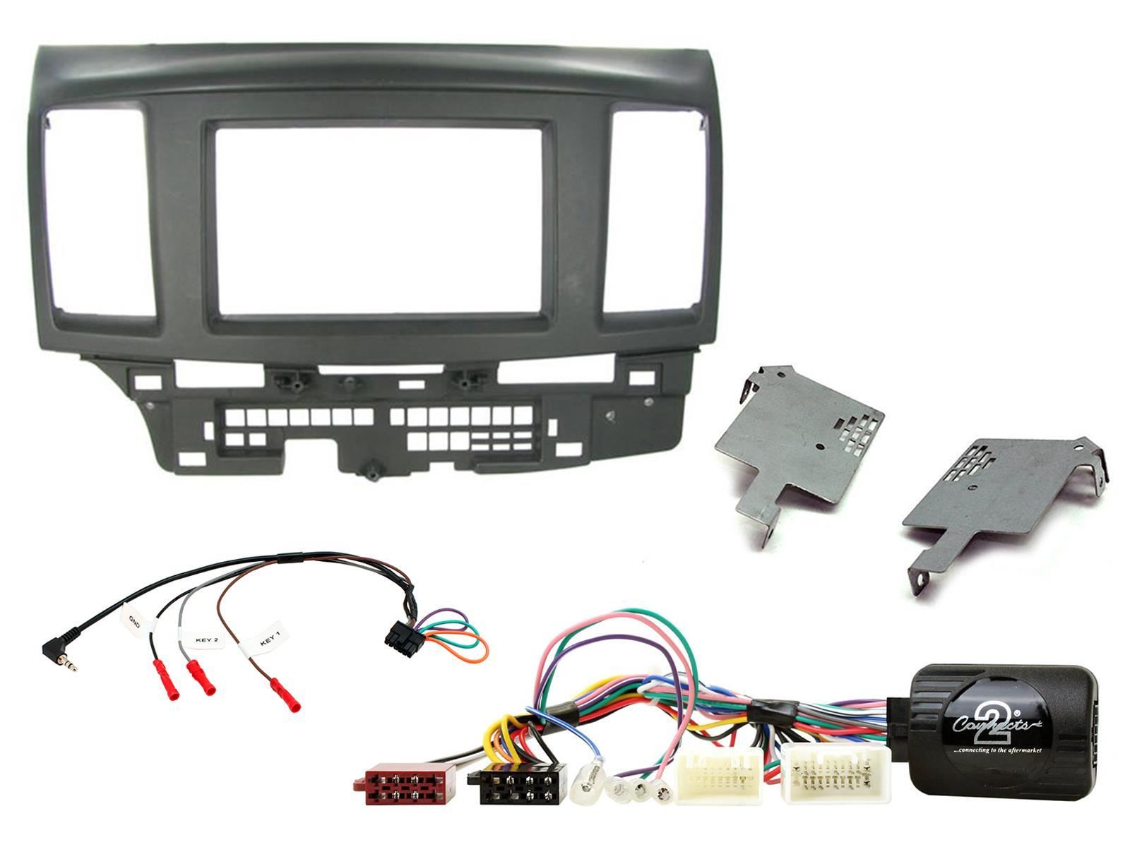 Connects2 CTKMT04 - Mitsubishi Lancer 2008-2010 Car Double Din Fascia Fitting Kit