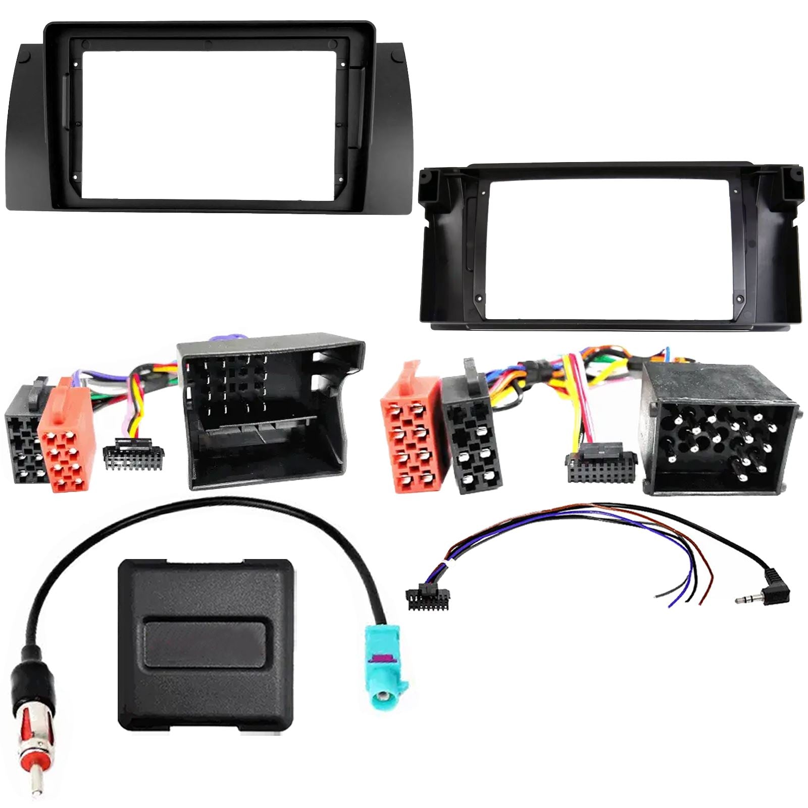 For BMW 5 Series E39 1995 - 2003 Fascia Panel interface For 9" Android Car Radio